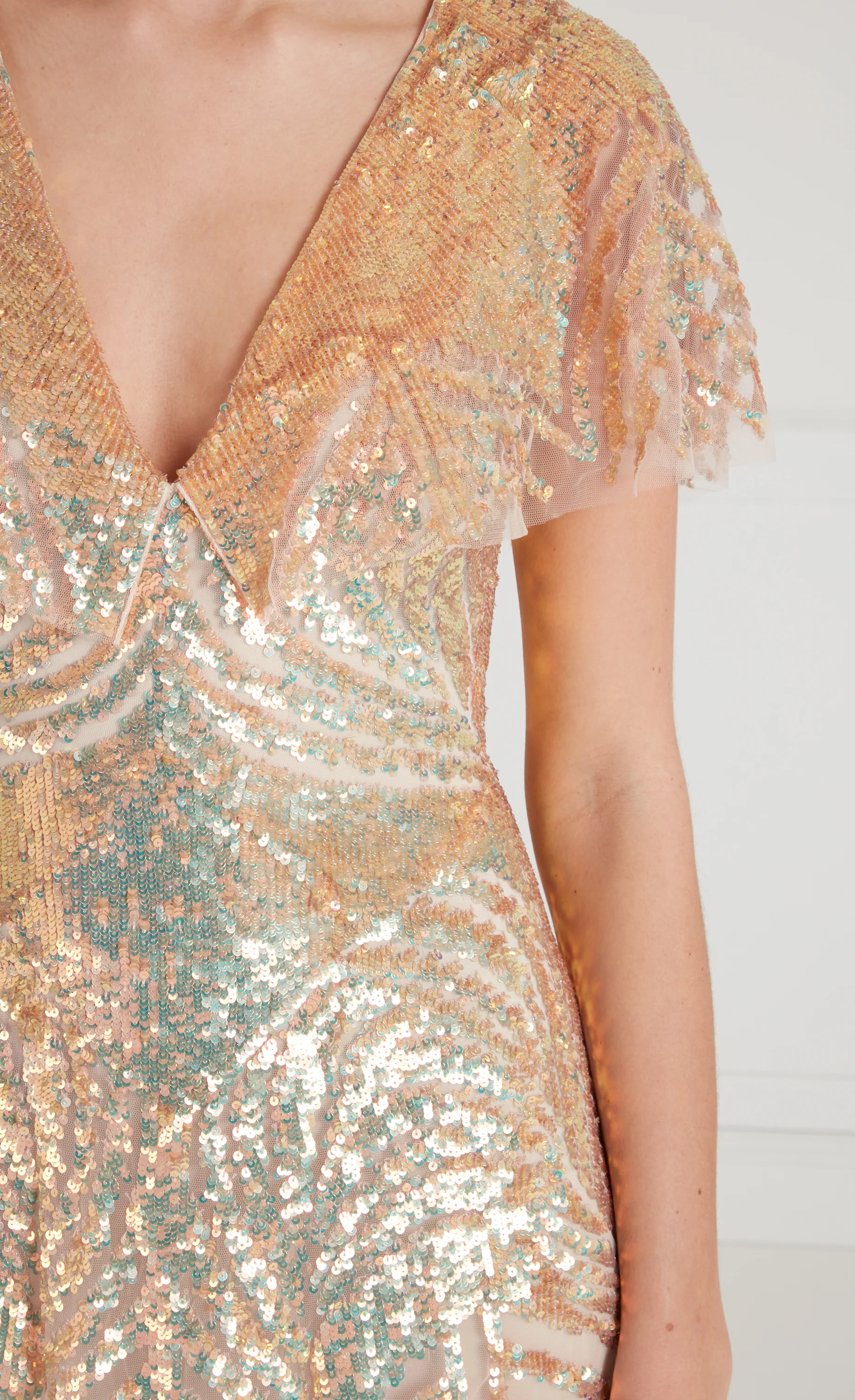 Dusk Long Dress - Gold - Image 4