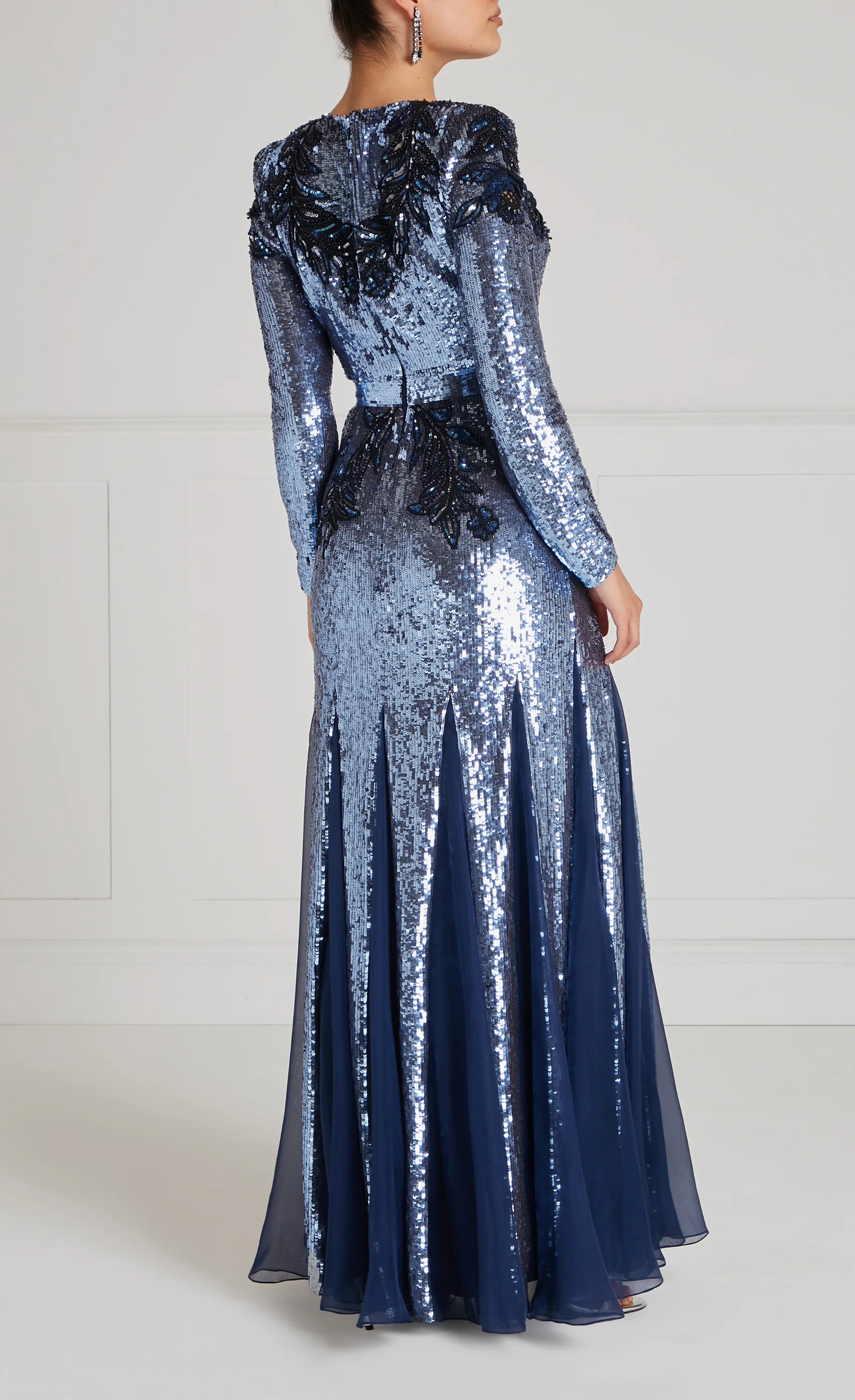 Porta Sleeved Gown - Midnight - Image 7