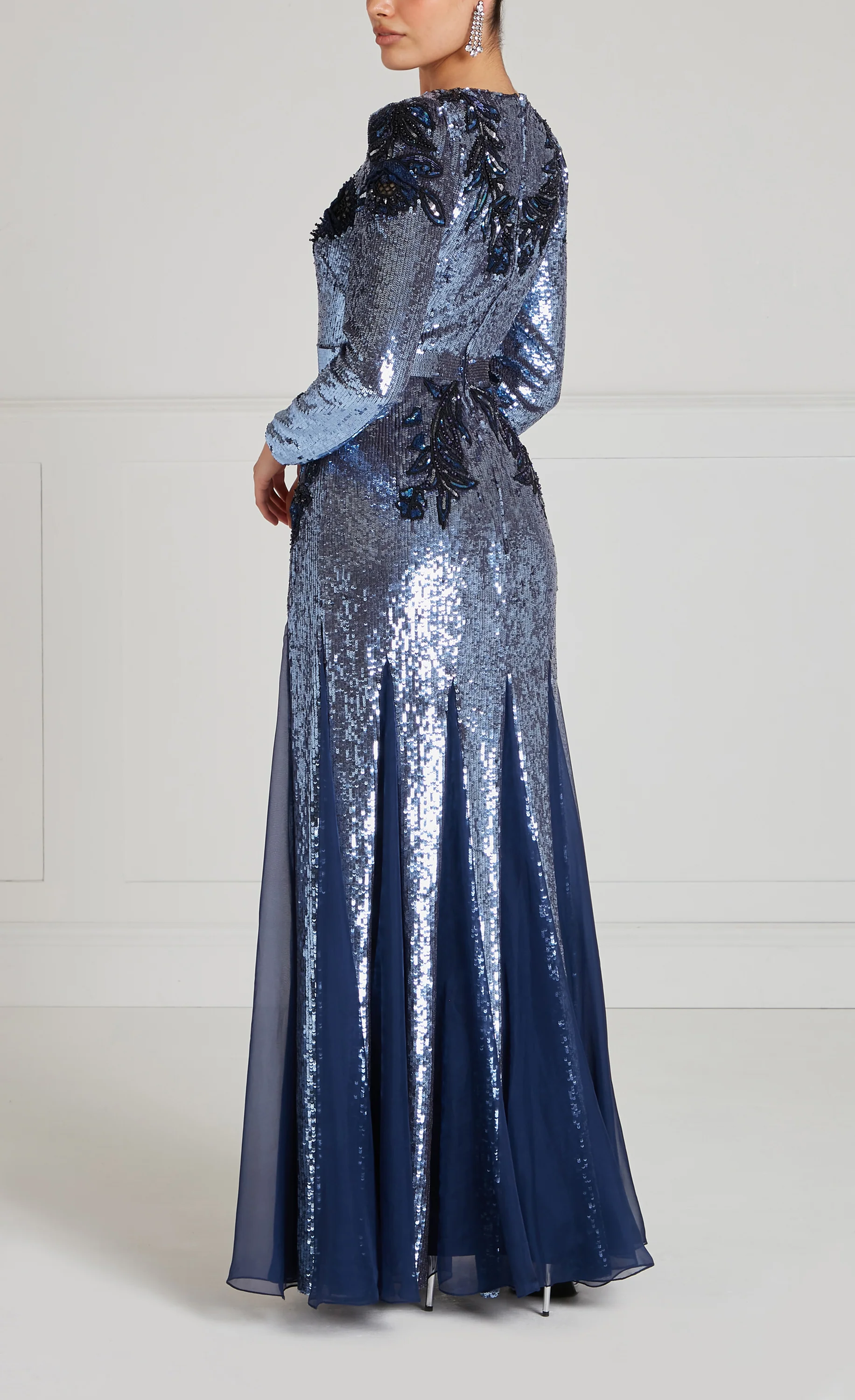 Porta Sleeved Gown - Midnight - Image 8