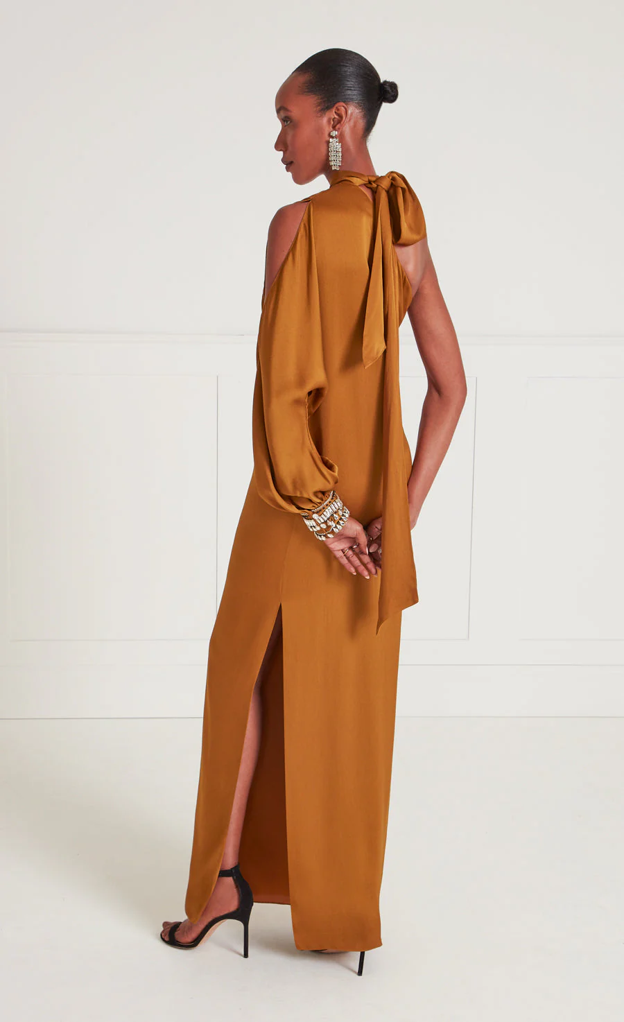 Adalina Draped Dress - Honey - Image 4