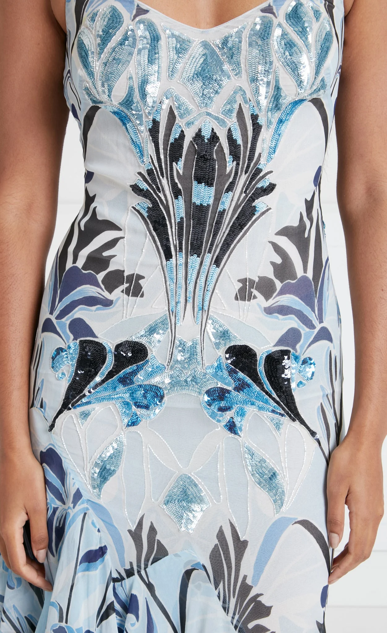 Alani Ruffle Dress - Blue - Image 6