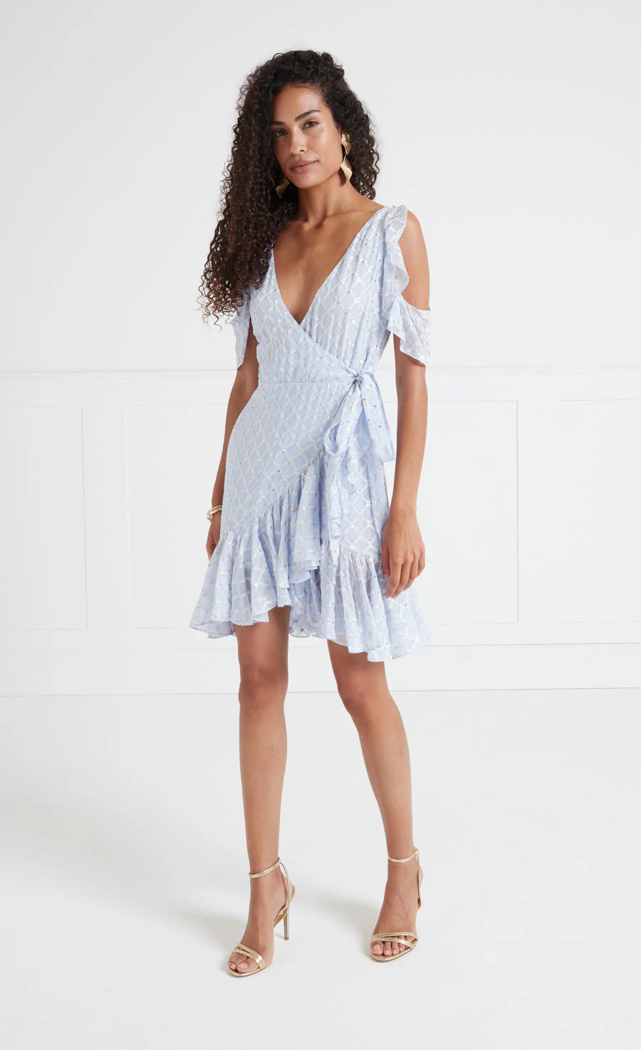 Angelico Mini Dress - Halogen Blue - Image 3