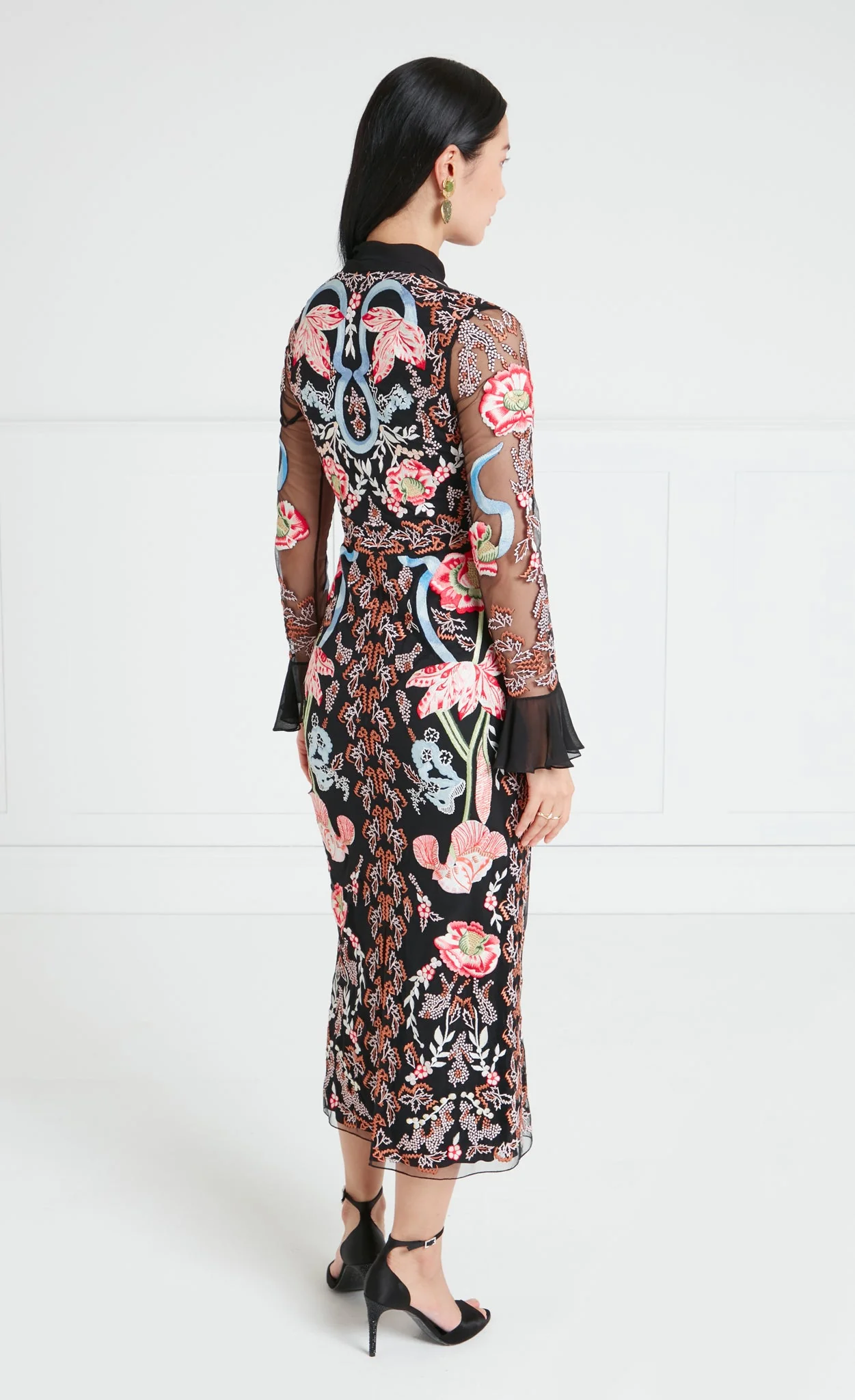 Bilbao Tie Dress - Black - Image 4
