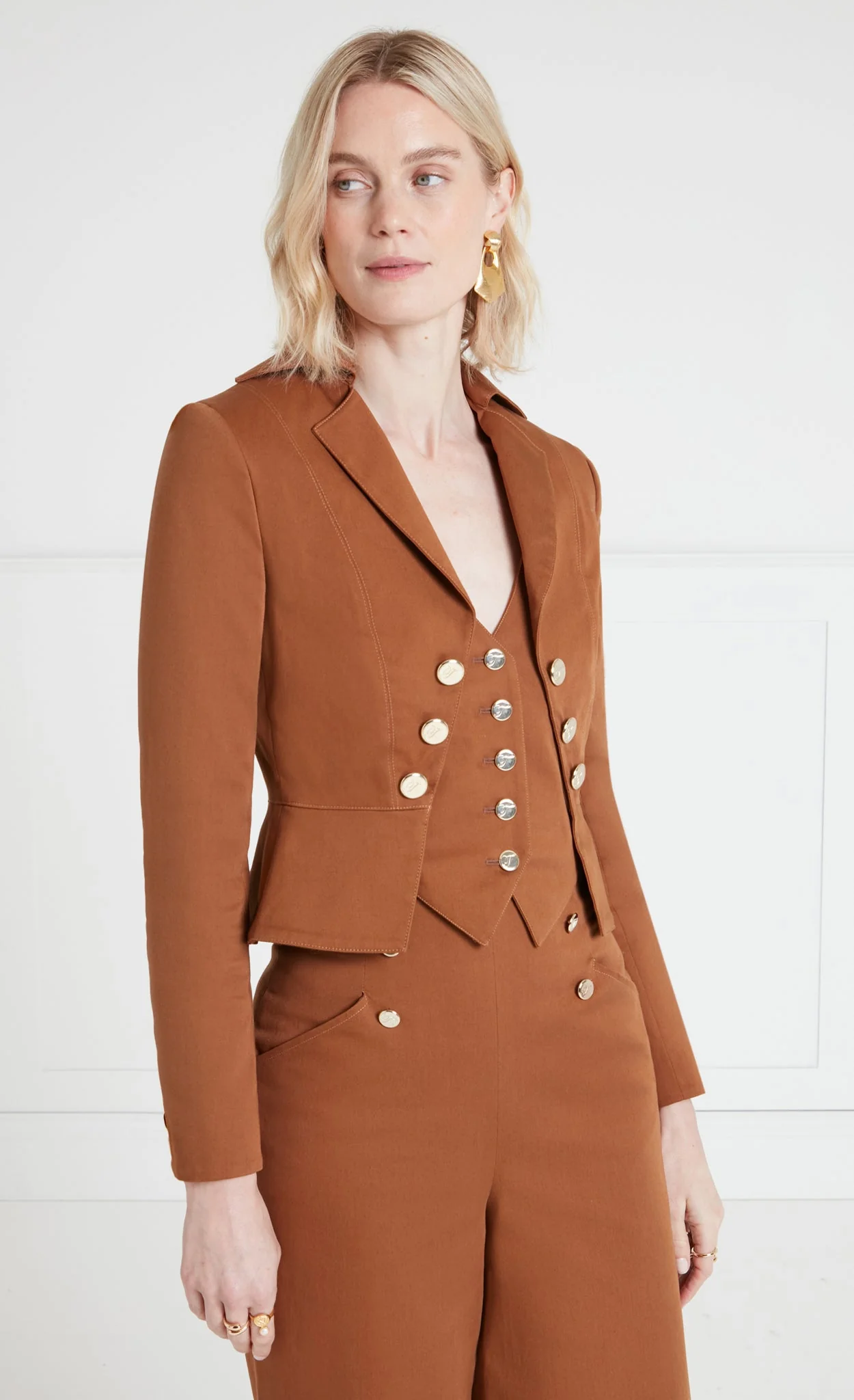 Castell Jacket - Brown - Image 3