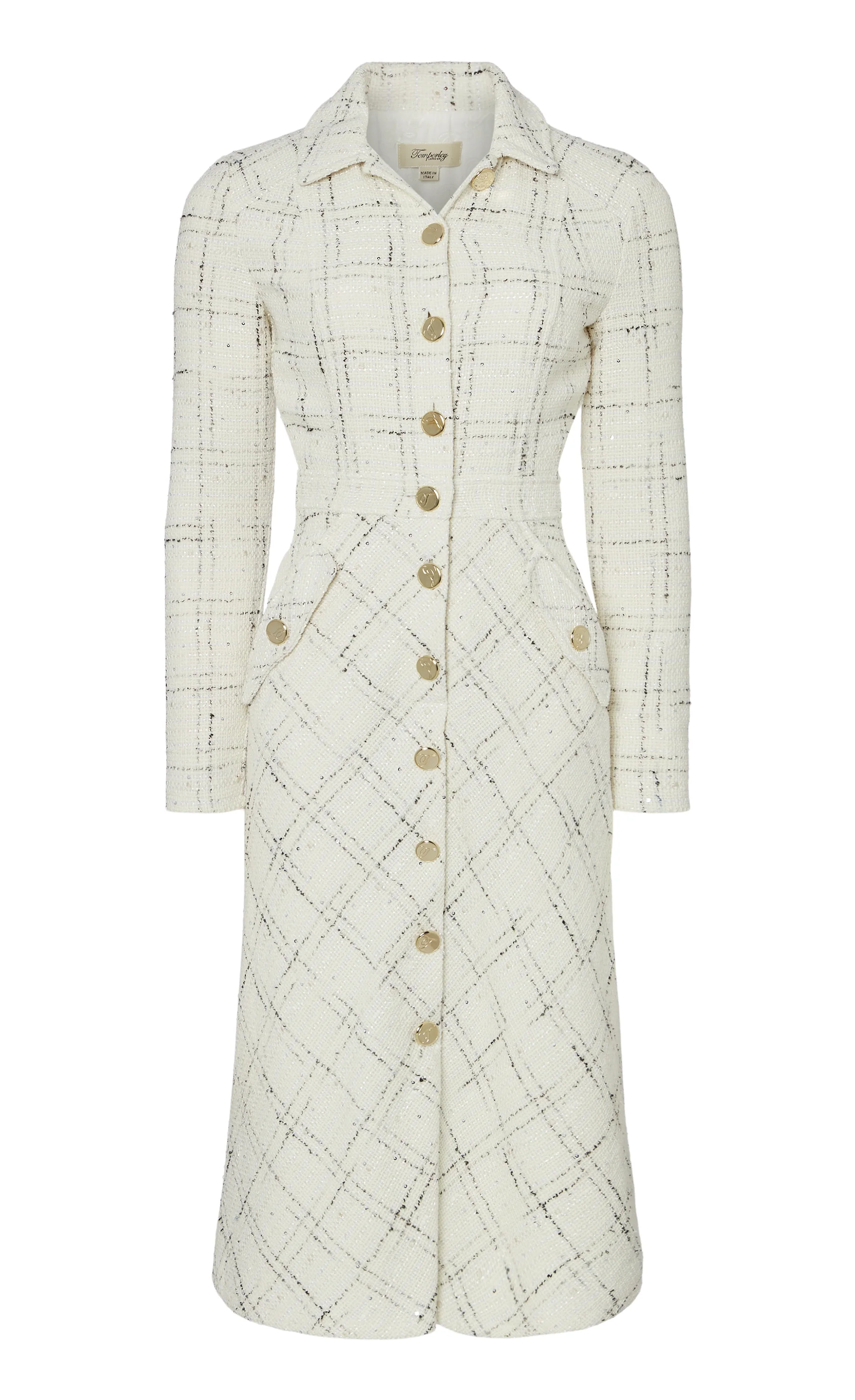Colonel Dress - White Check