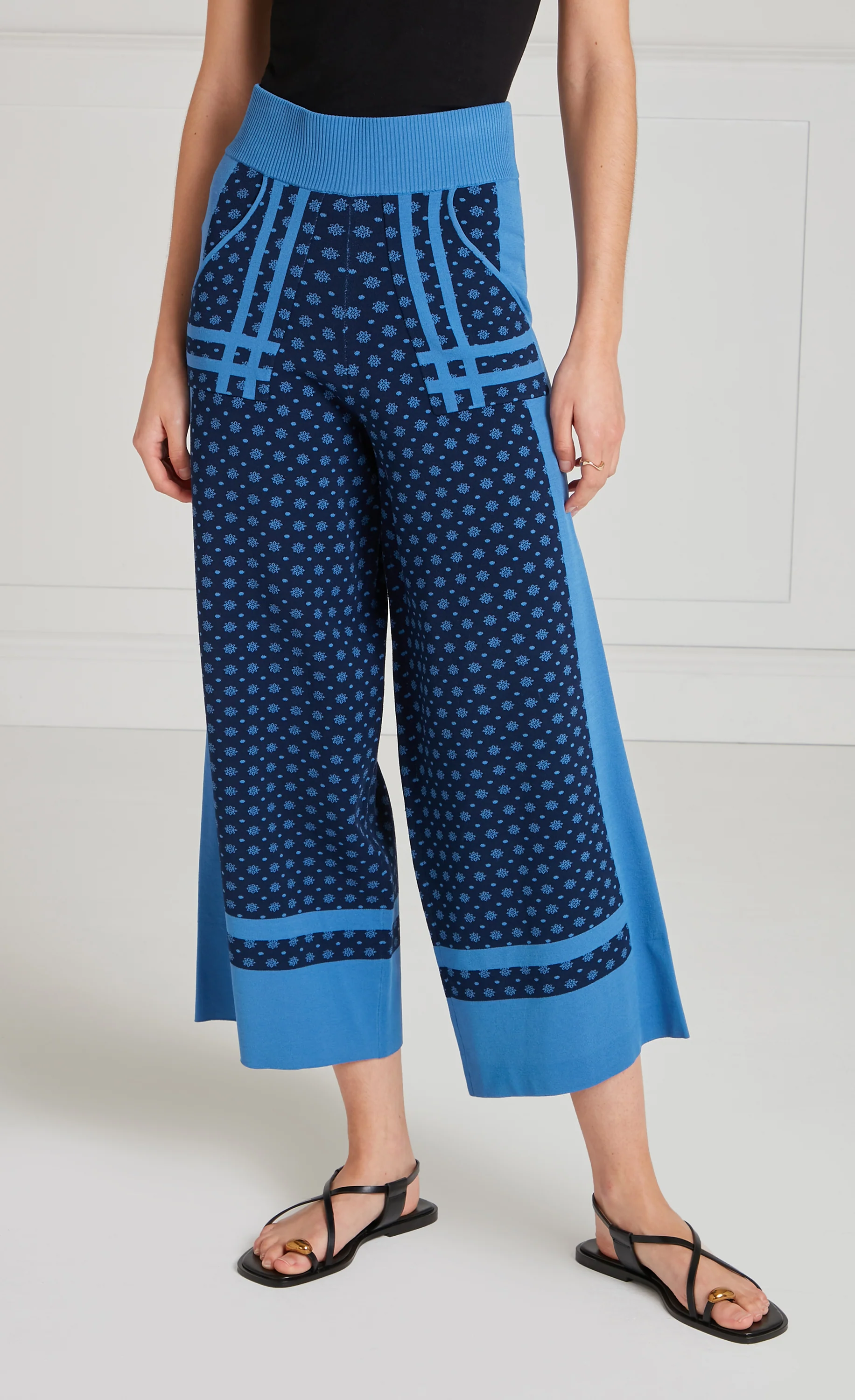 Ditzie Knit Trousers - Twilight - Image 2