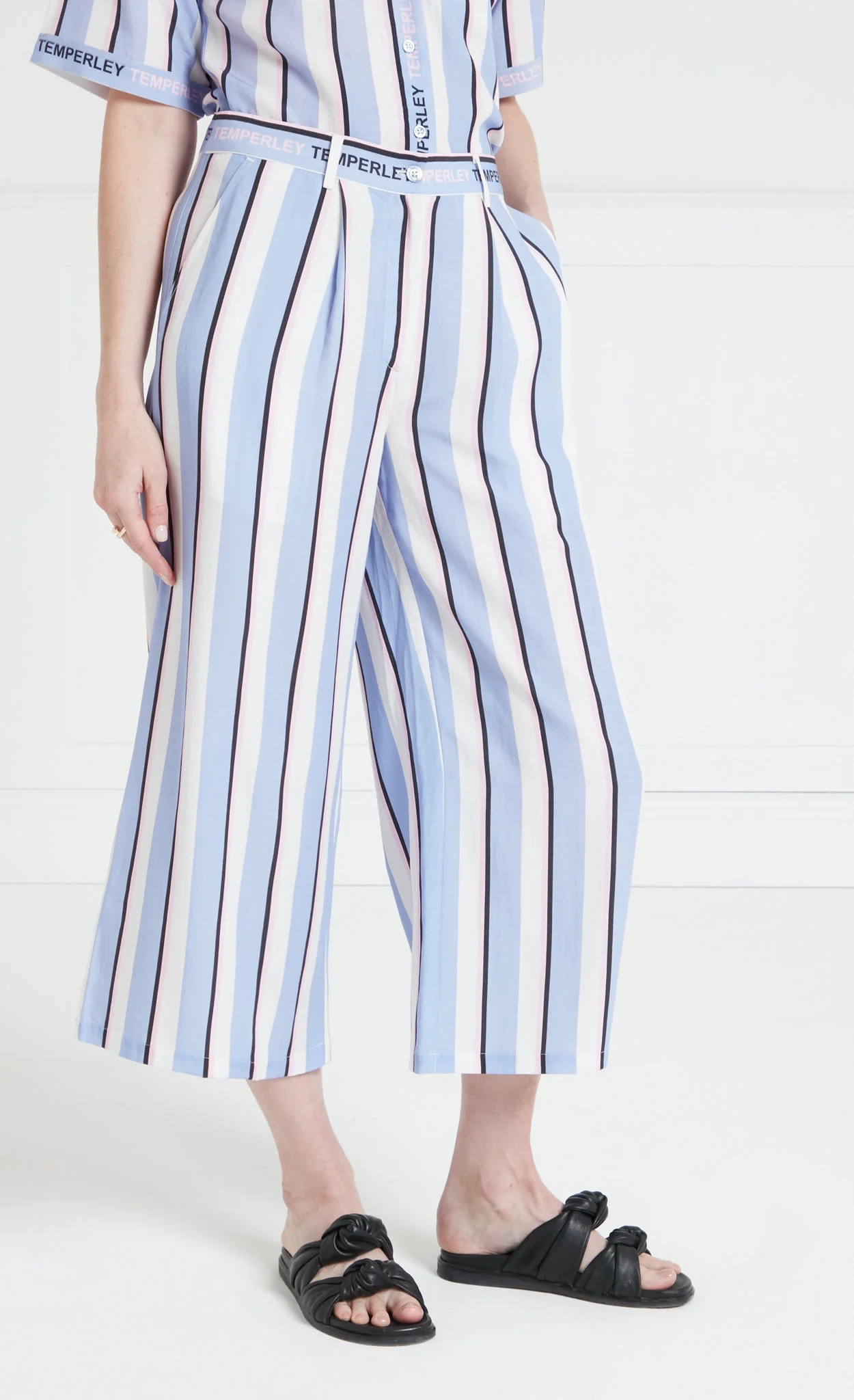 Dominique Trousers - Blue Mix - Image 4