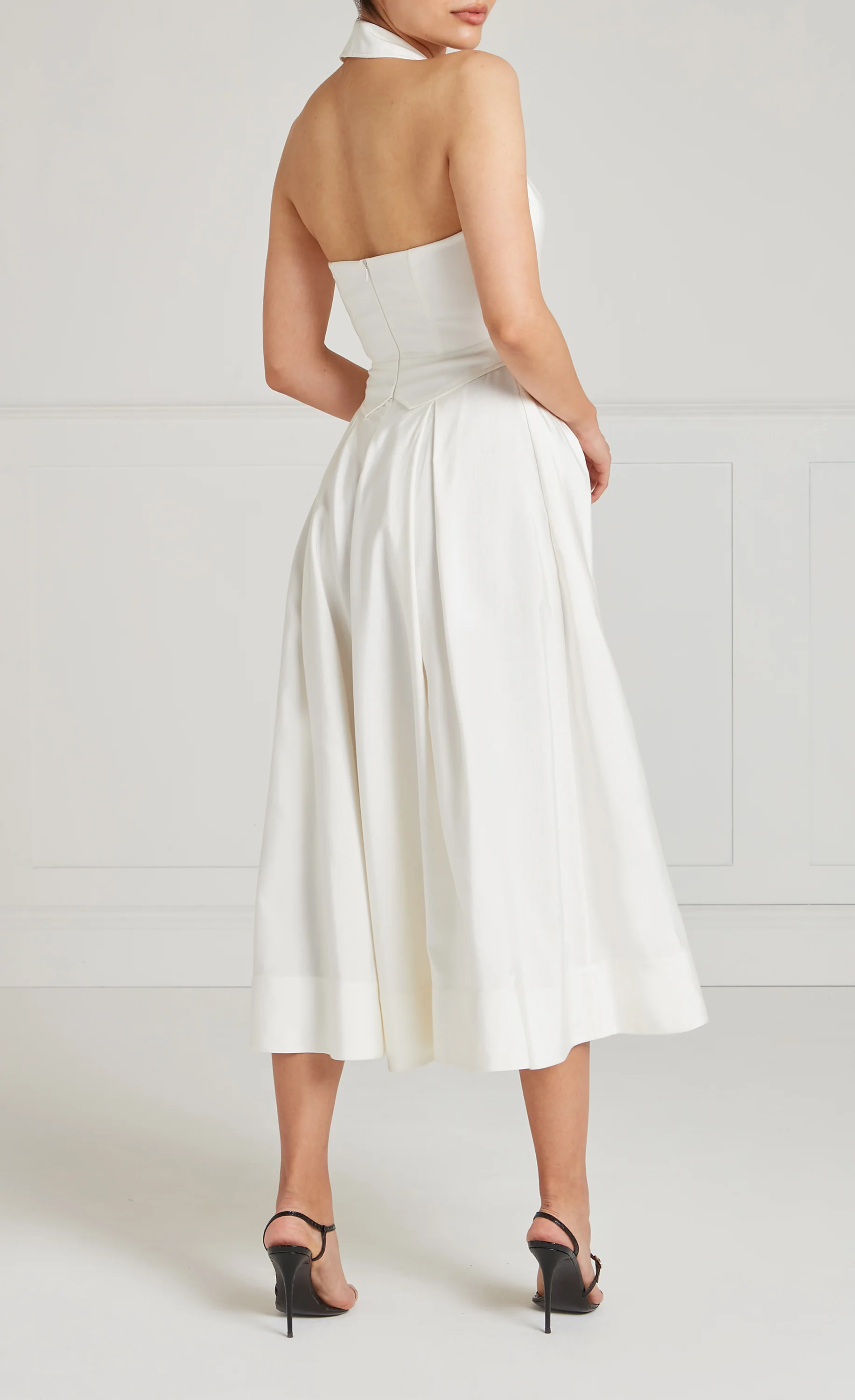 Elodie Halter Dress - Ivory - Image 6