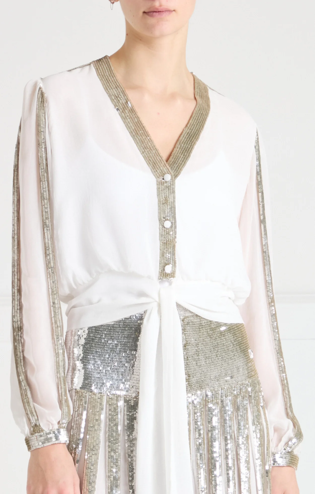 Filigree Blouse - Silver - Image 2