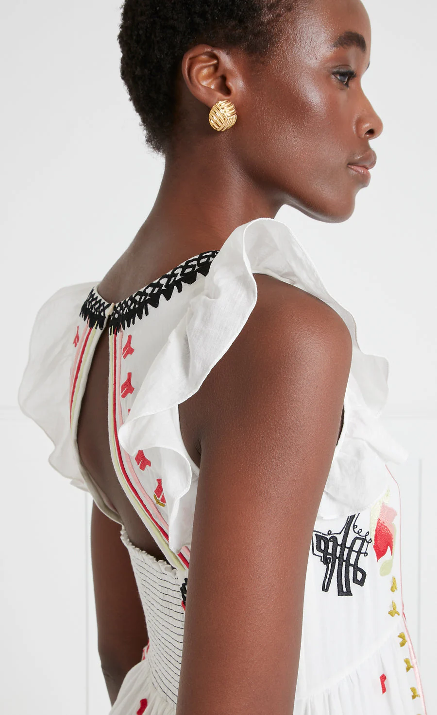 Florentine Dress - White - Image 6