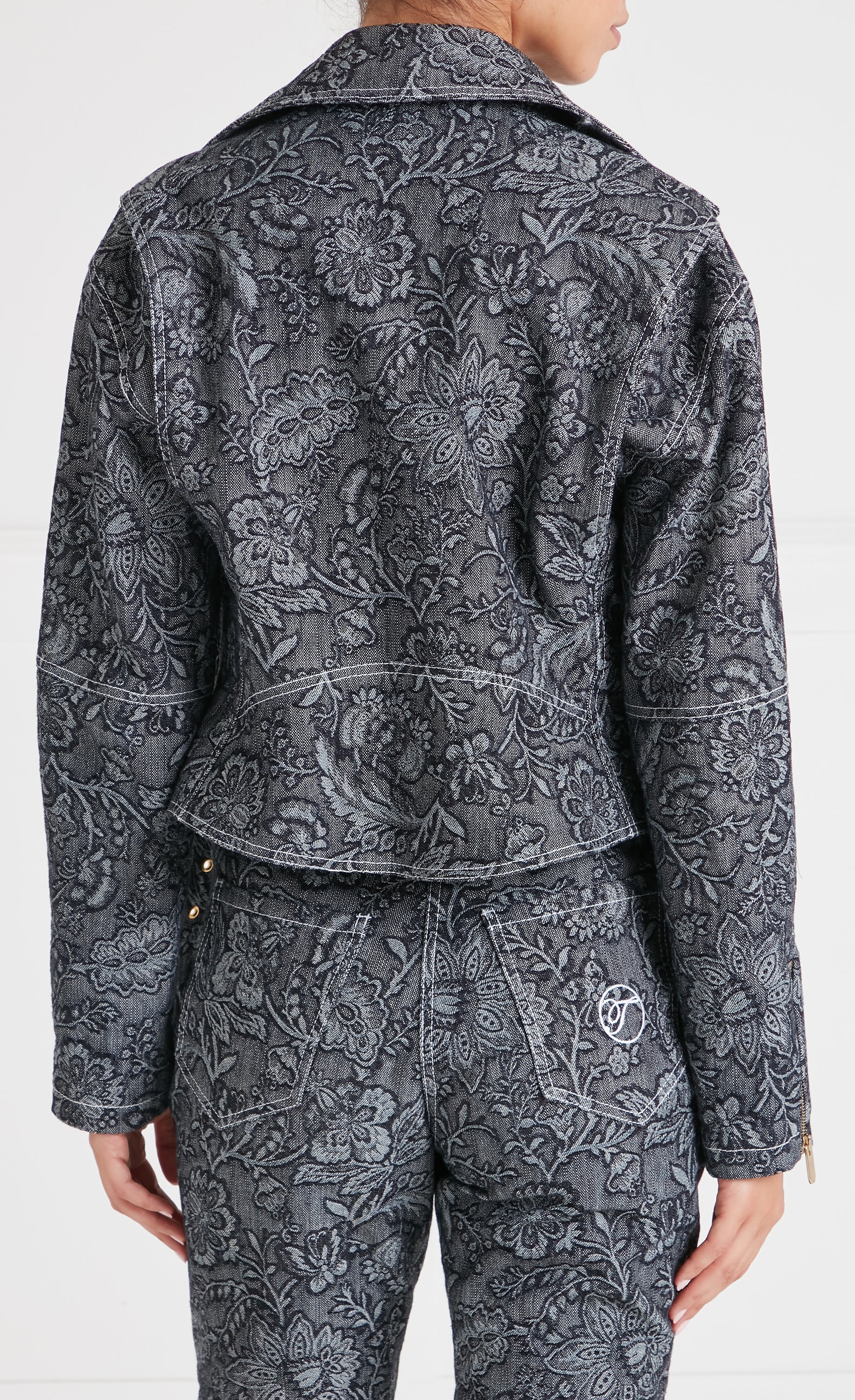 Francis Denim Jacket - Washed Black - Image 4