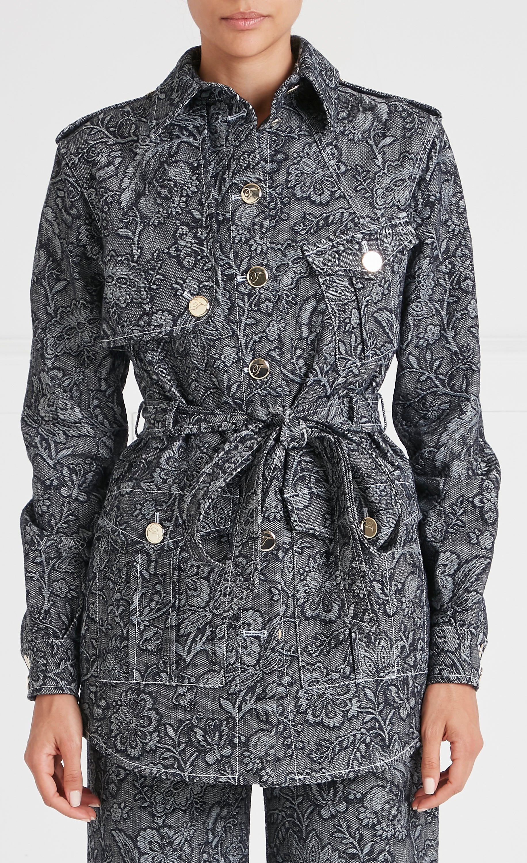 Francis Denim Shirt Jacket - Washed Black - Image 2