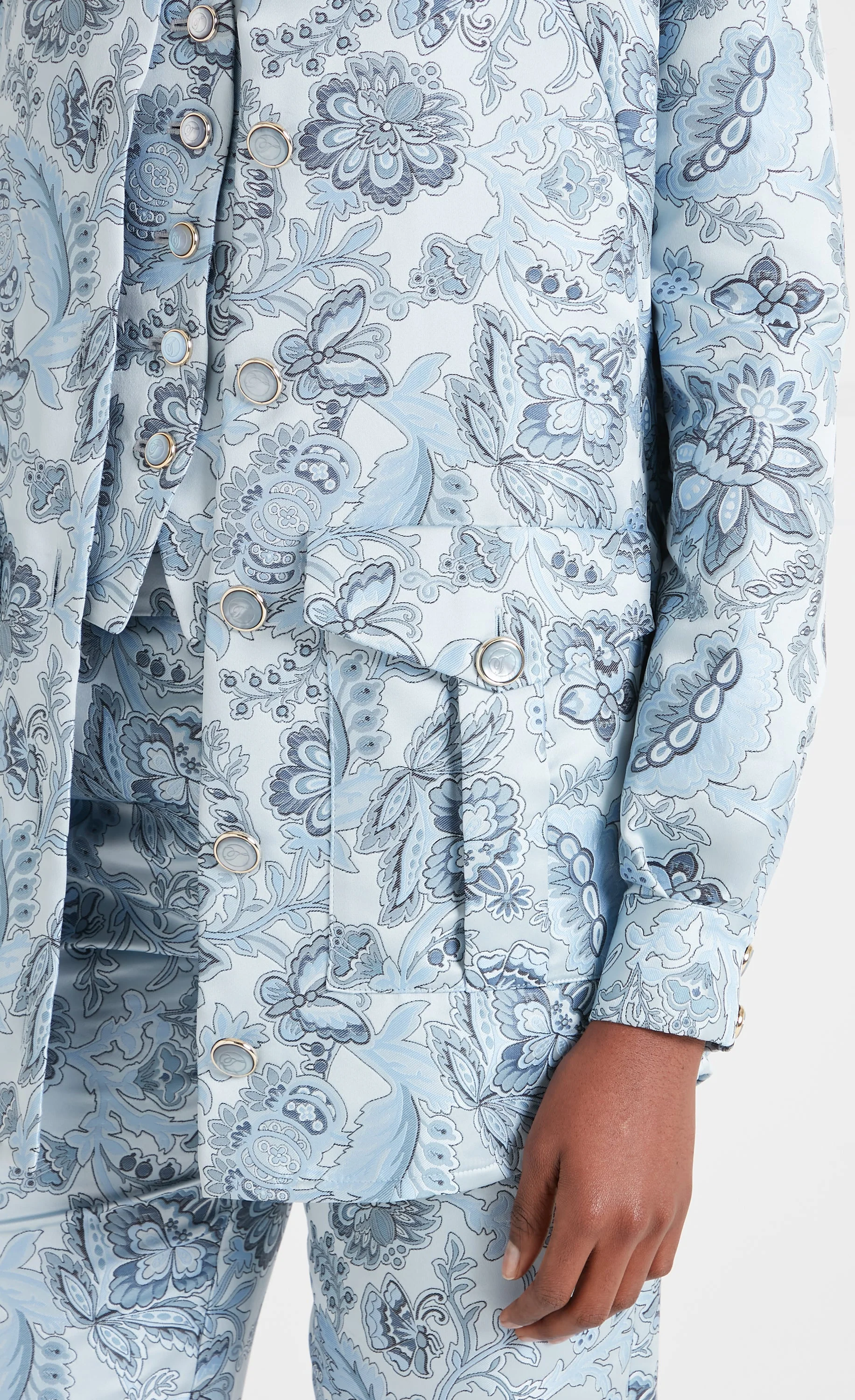 Francis Shirt Jacket - Light Blue - Image 5