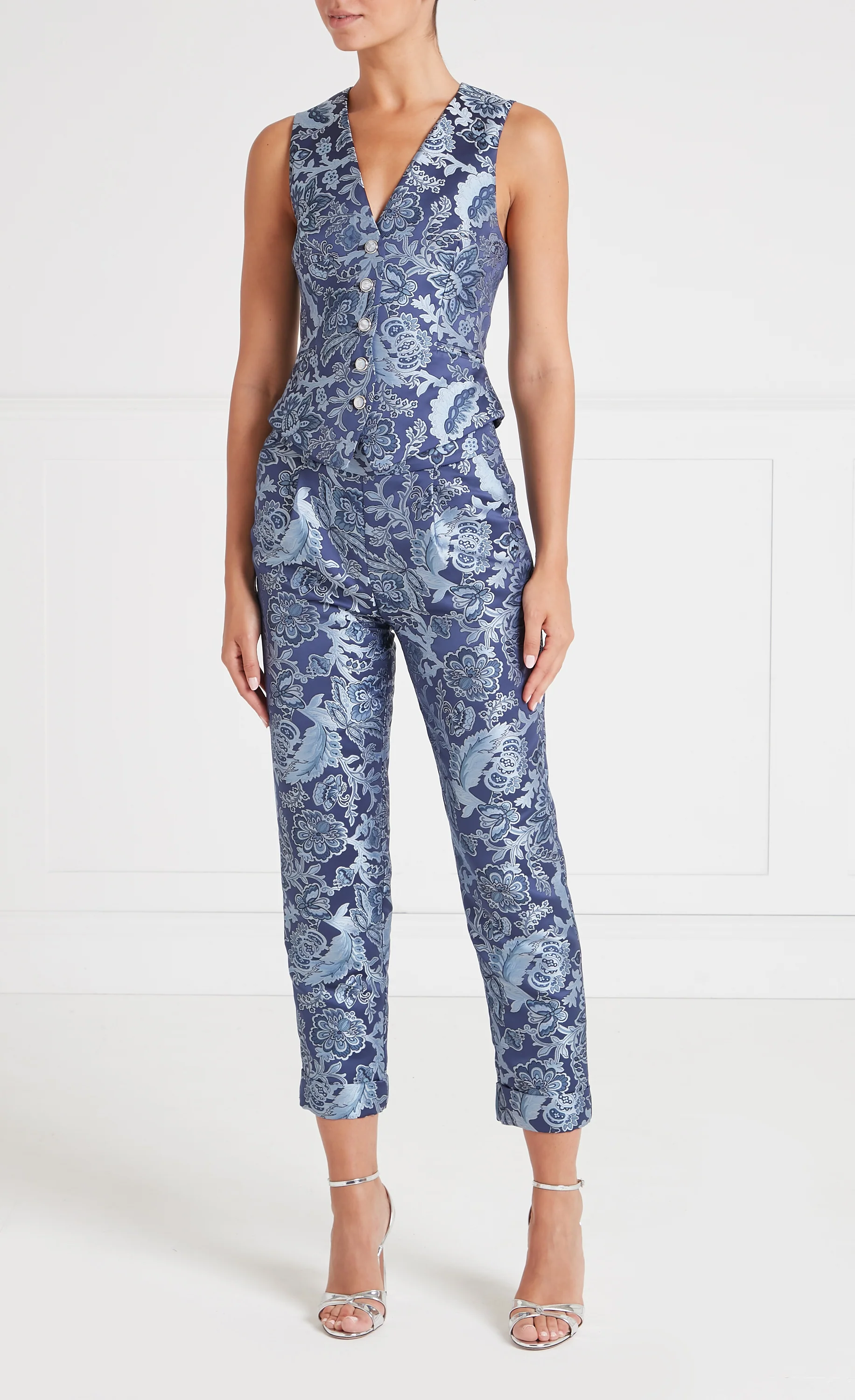 Francis Waistcoat - Navy - Image 5