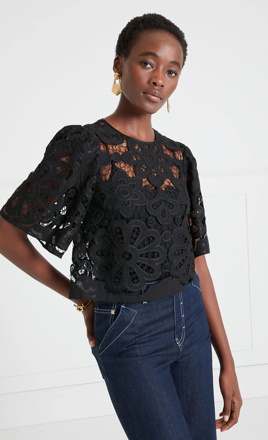 Guinevere Top - Black - Image 3