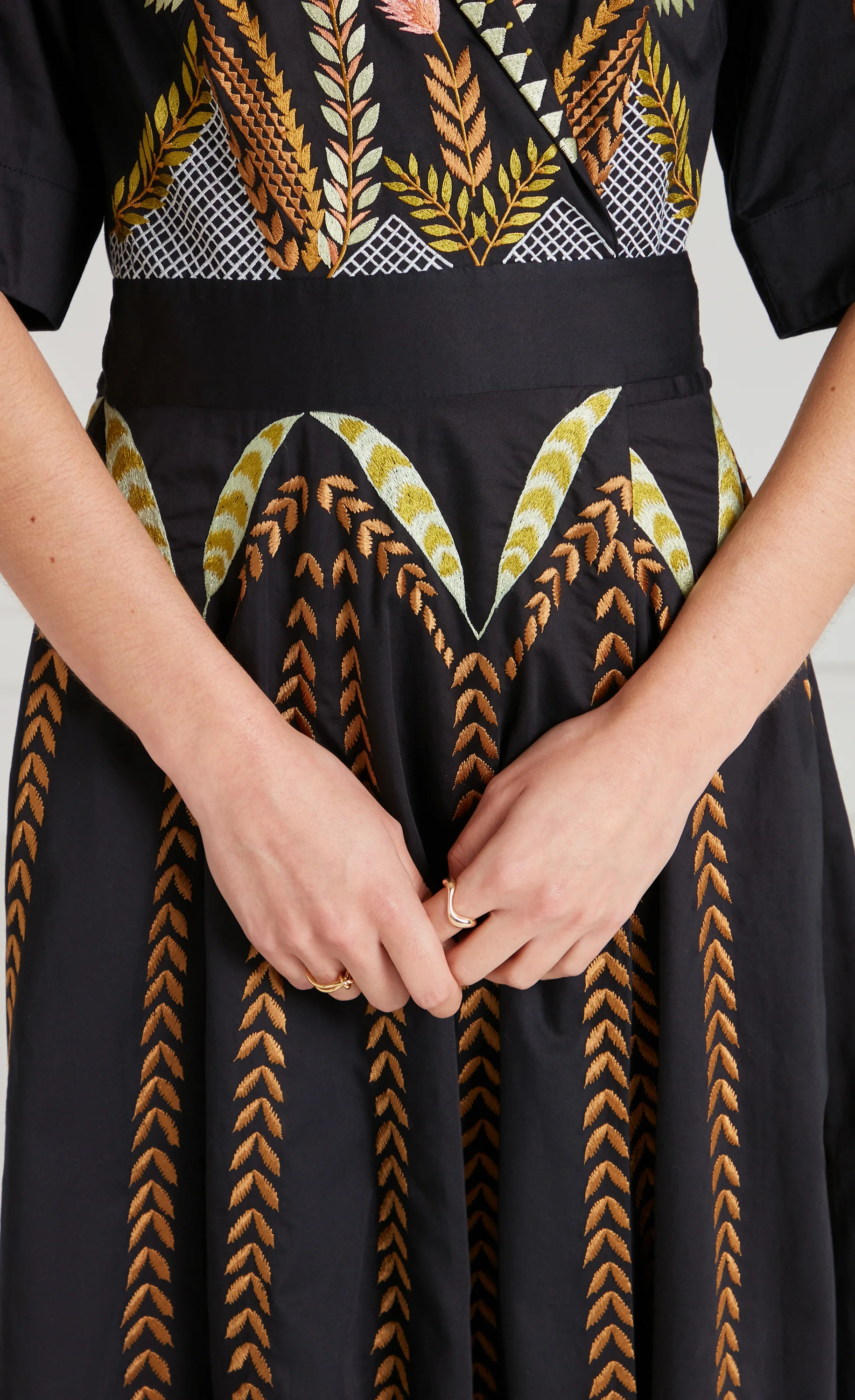 Juniper Wrap Dress - Black - Image 8