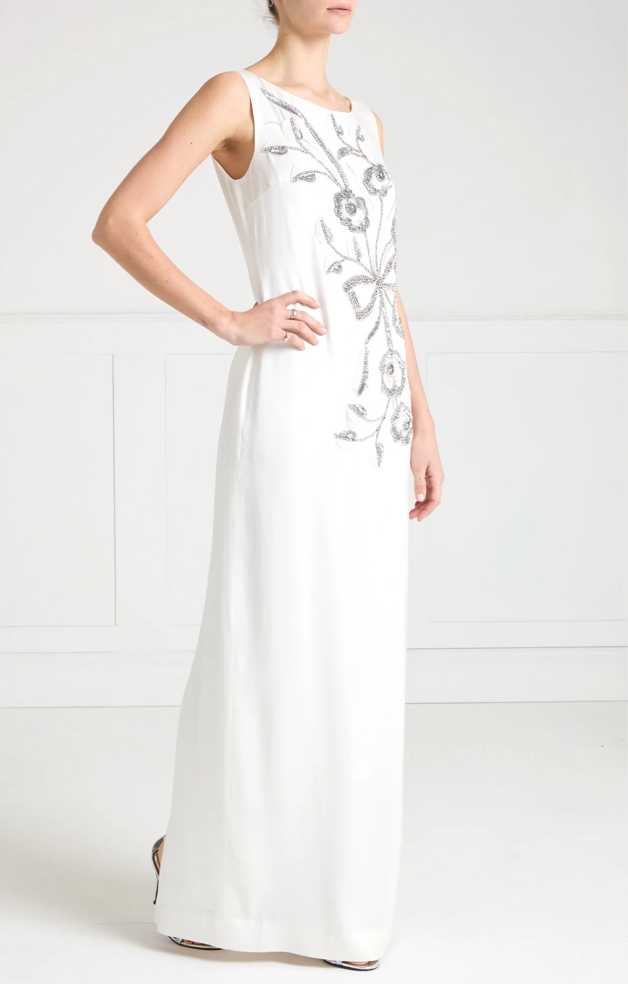 Lana Long Dress - Ivory - Image 3