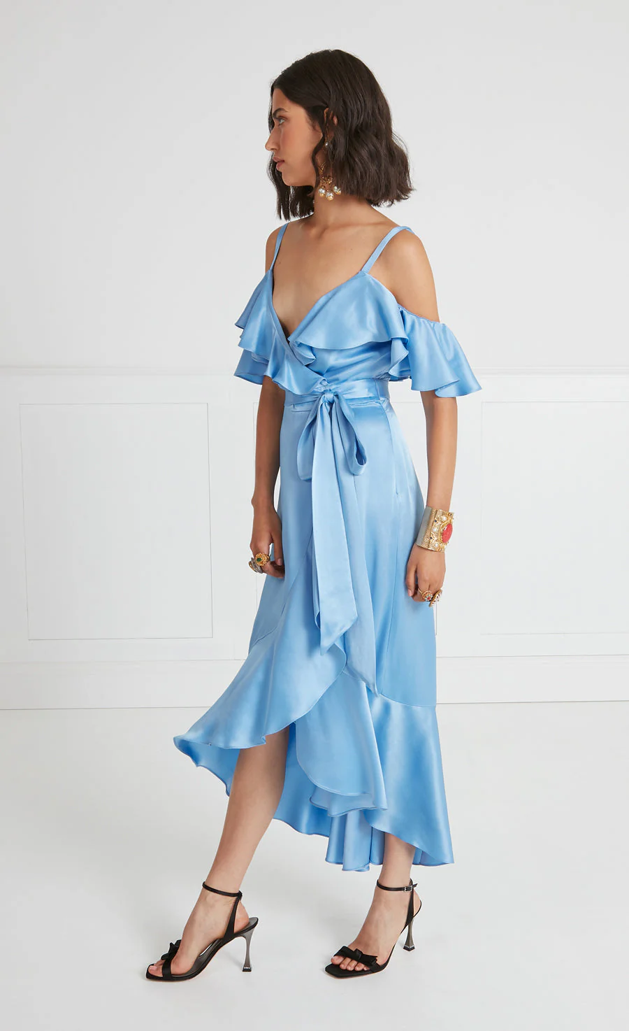Lee Strappy Dress - Cornflower - Image 3