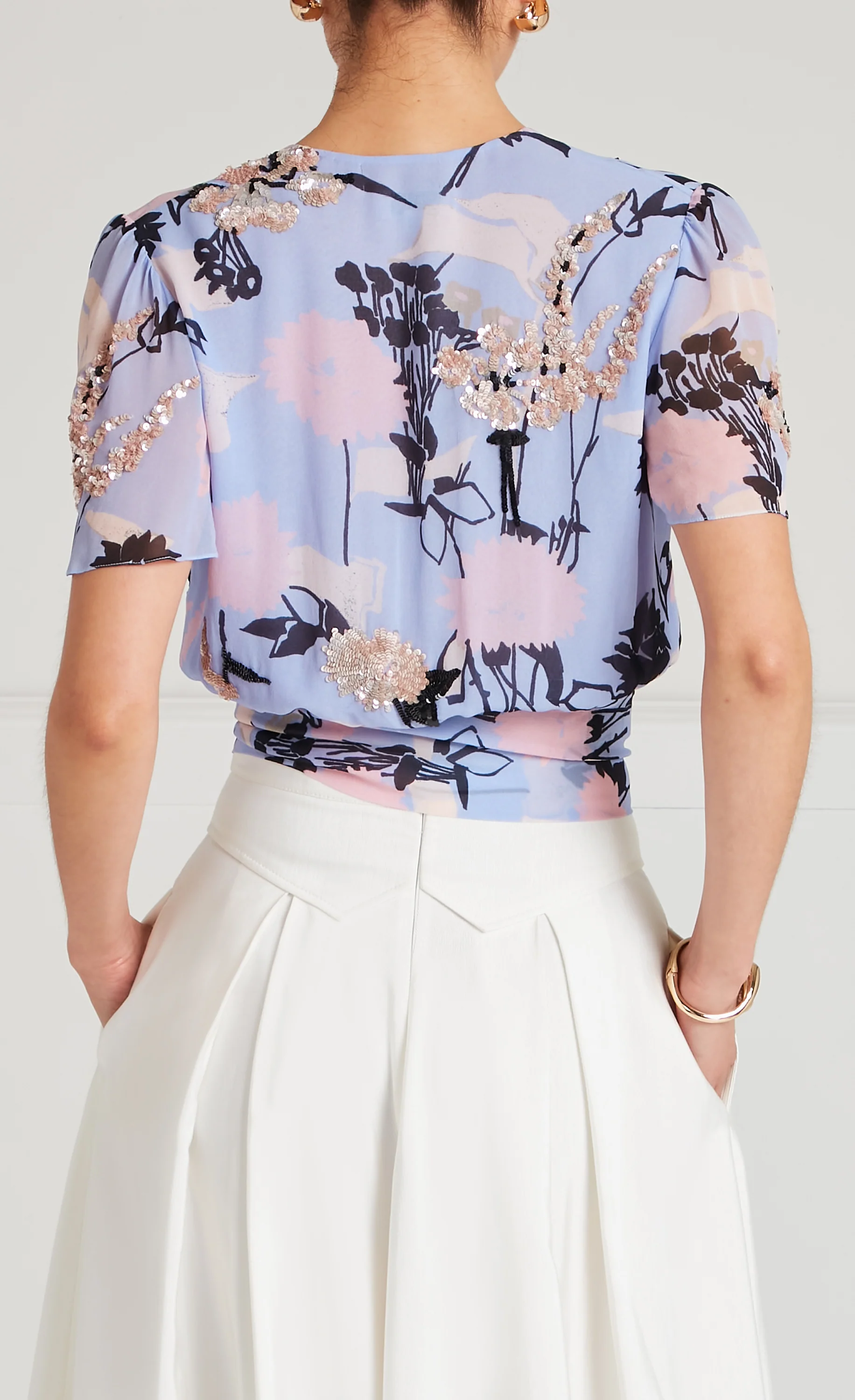 Maisie Blouse - Lavender Blue - Image 4