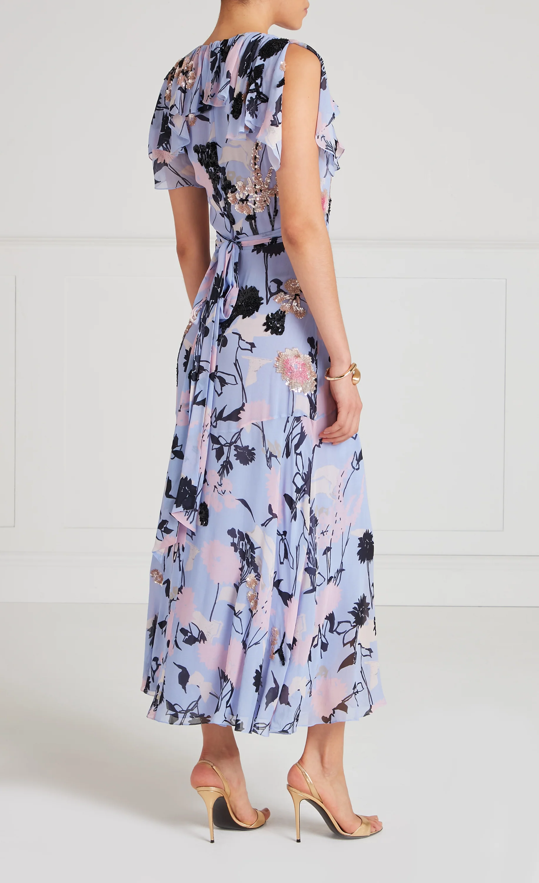Maisie Wrap Dress - Lavender Blue - Image 4