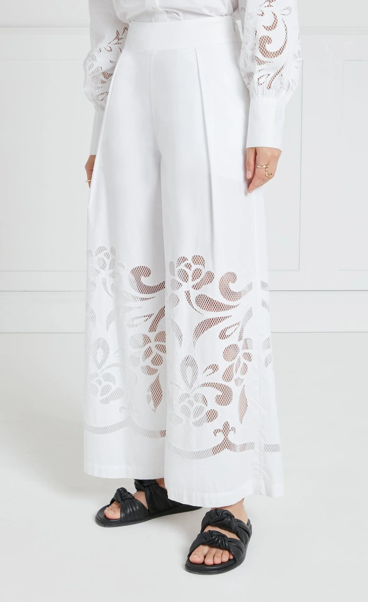Nelle Trousers - White - Image 4