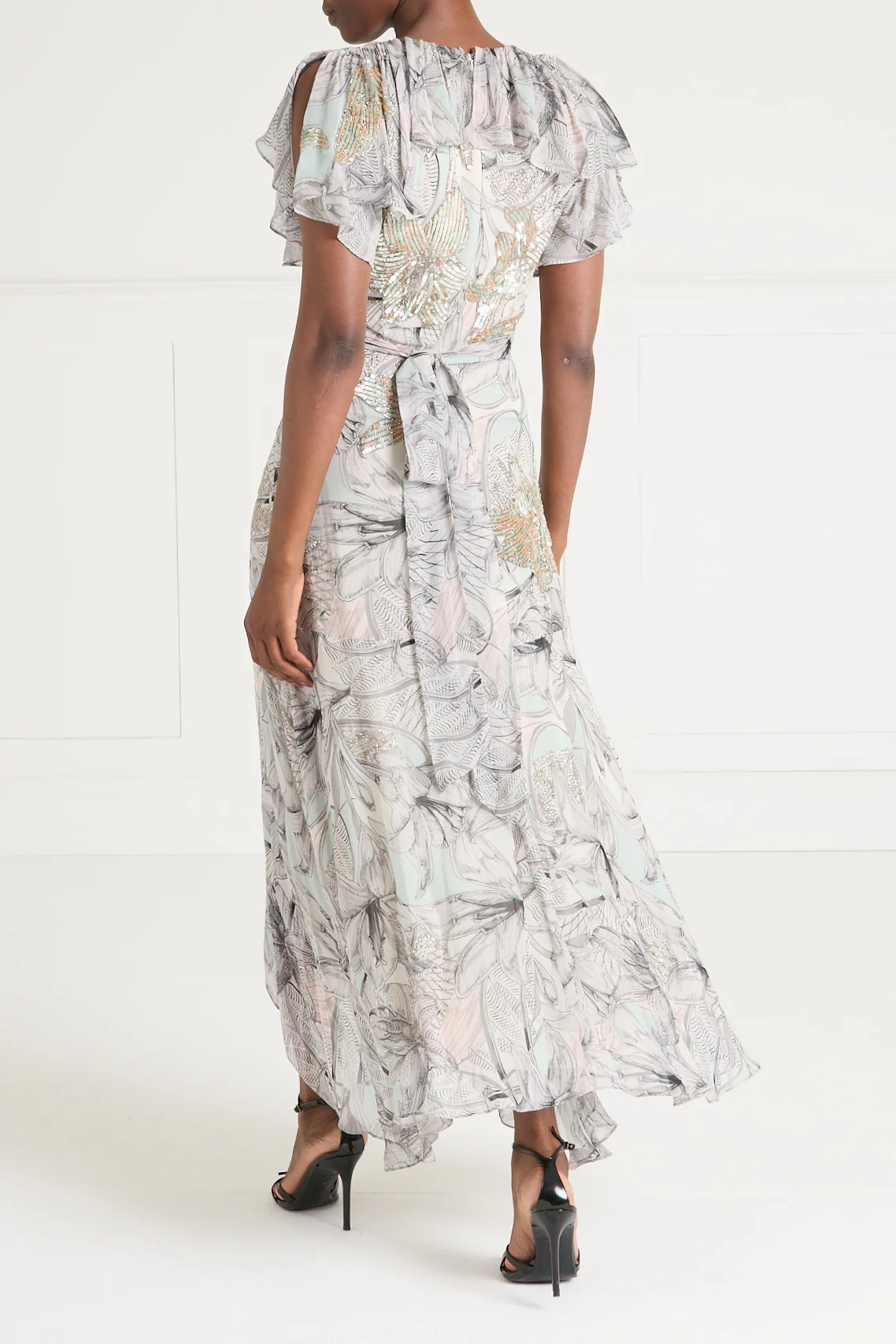 Nerissa Wrap Dress - Jade Green - Image 4