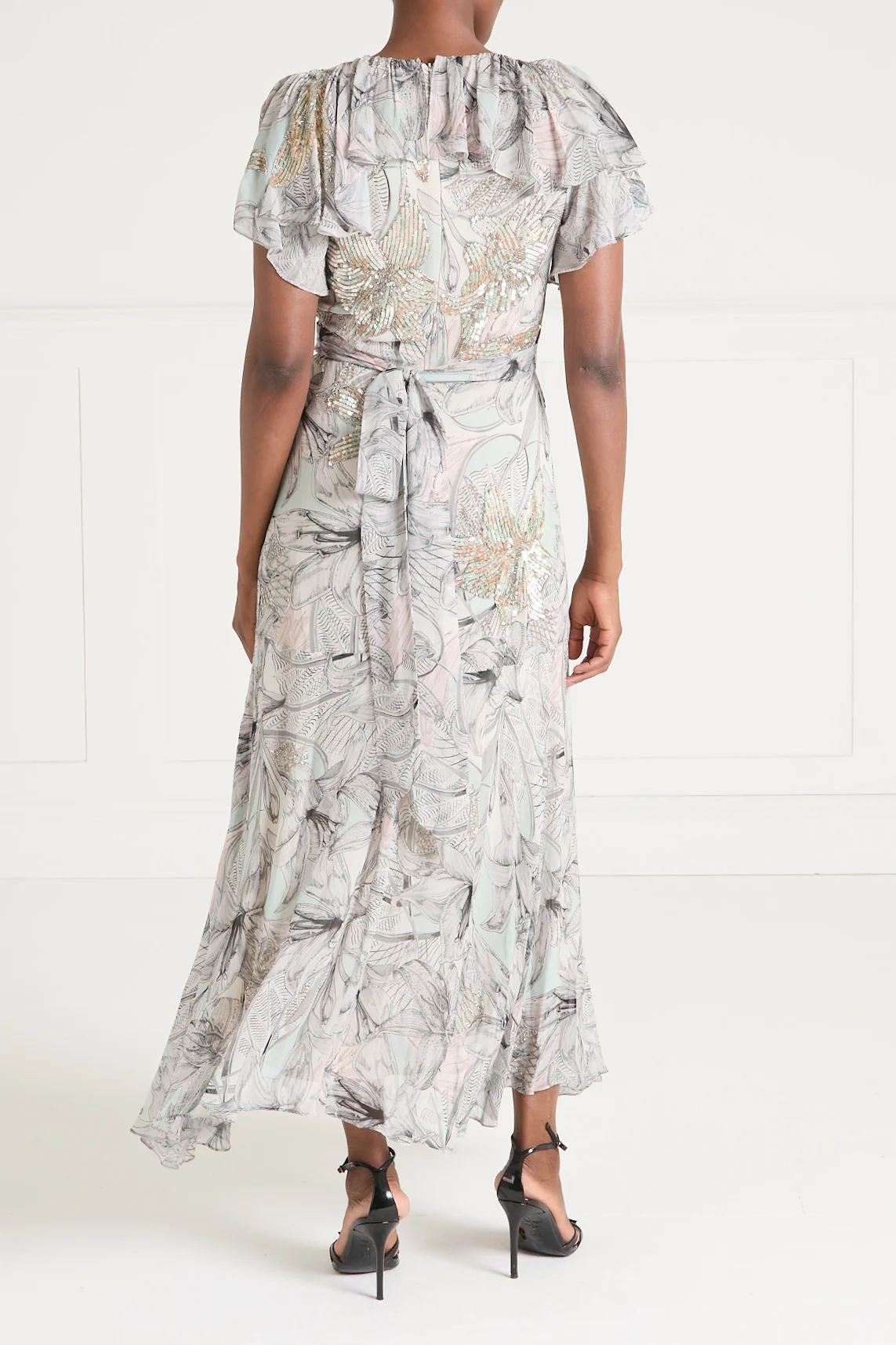 Nerissa Wrap Dress - Jade Green - Image 5