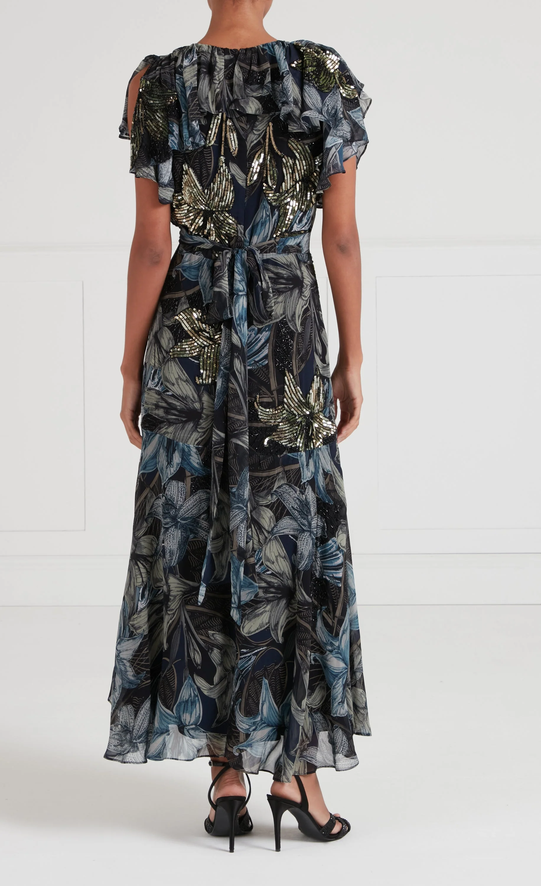 Nerissa Wrap Dress - Sapphire Blue - Image 7