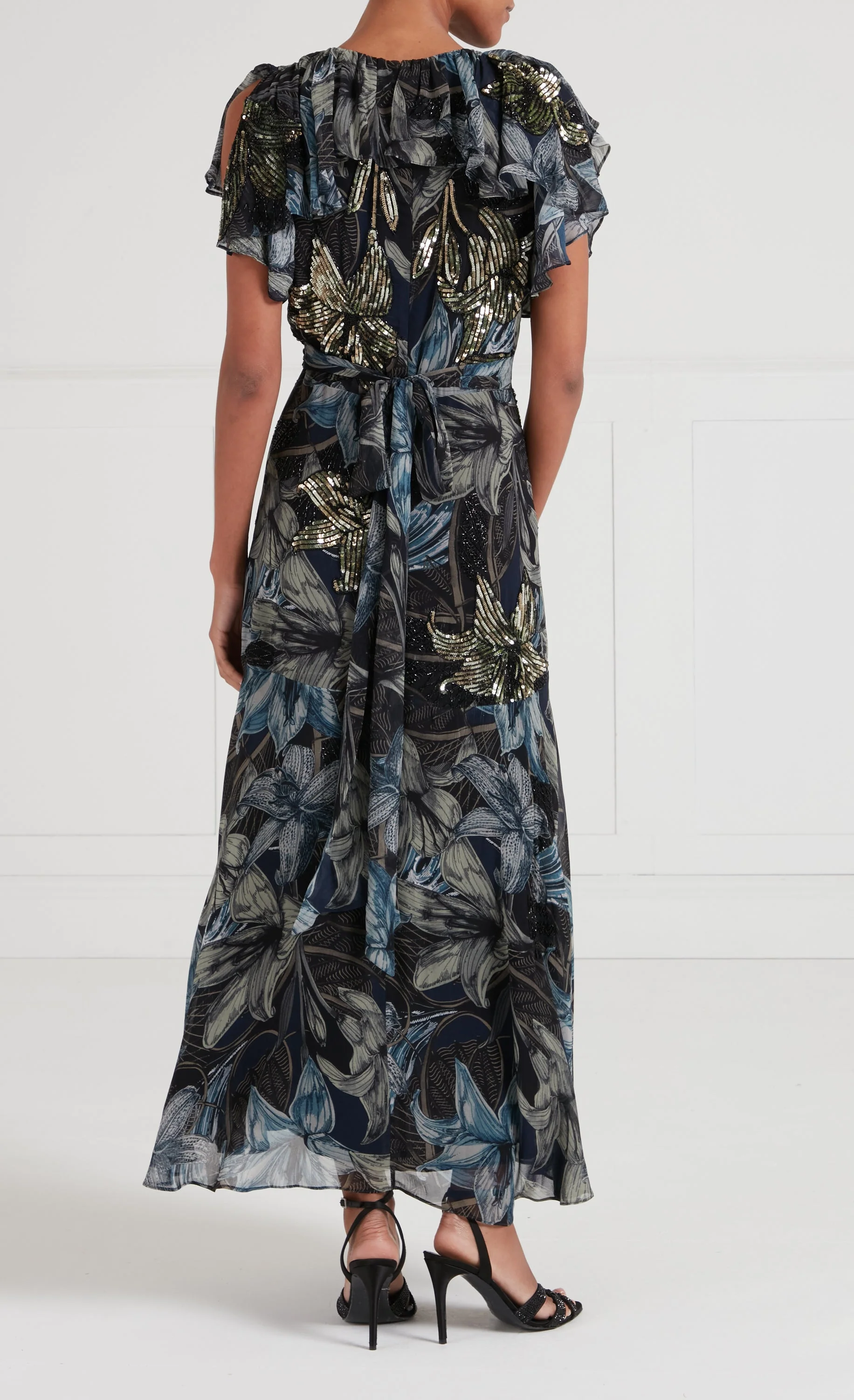 Nerissa Wrap Dress - Sapphire Blue - Image 8