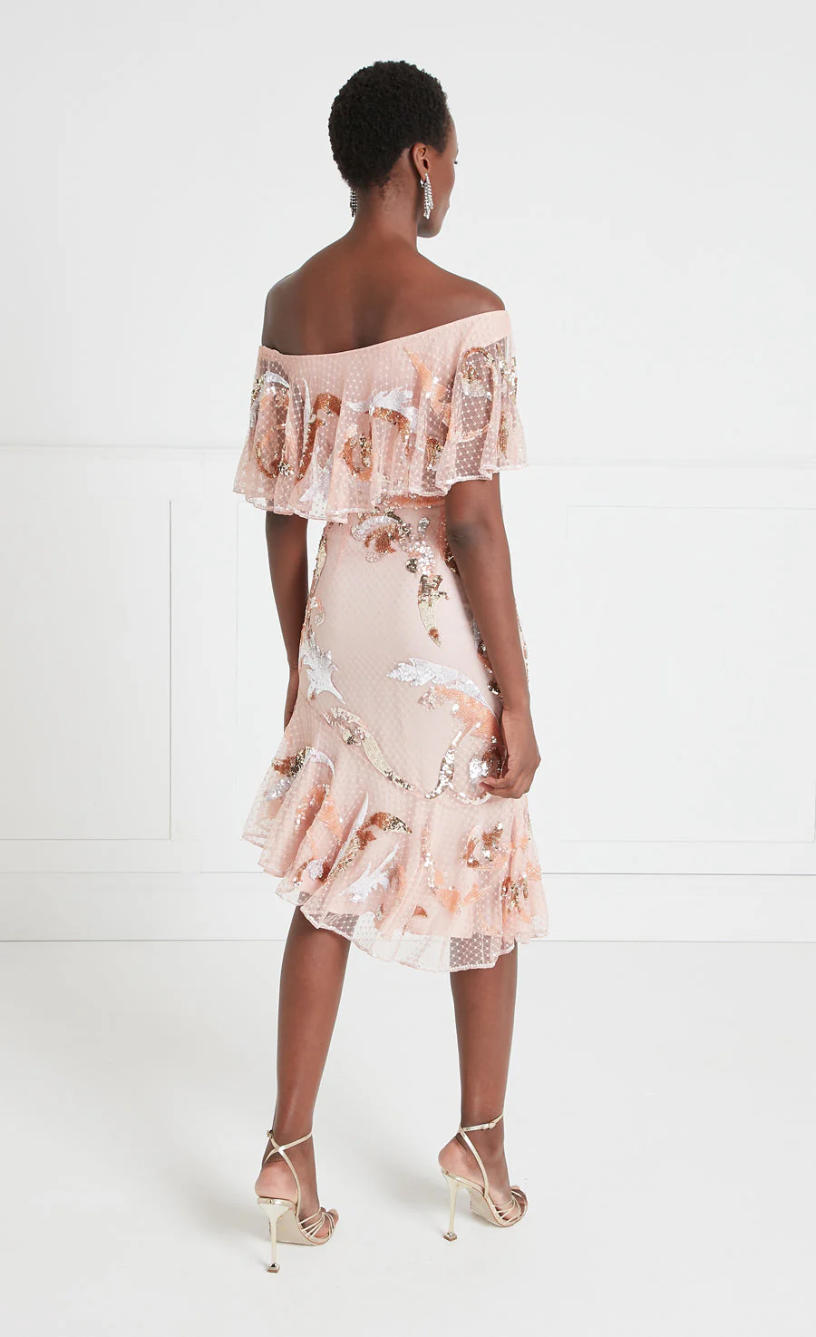 Novella Ruffle Dress - Rosewater - Image 4
