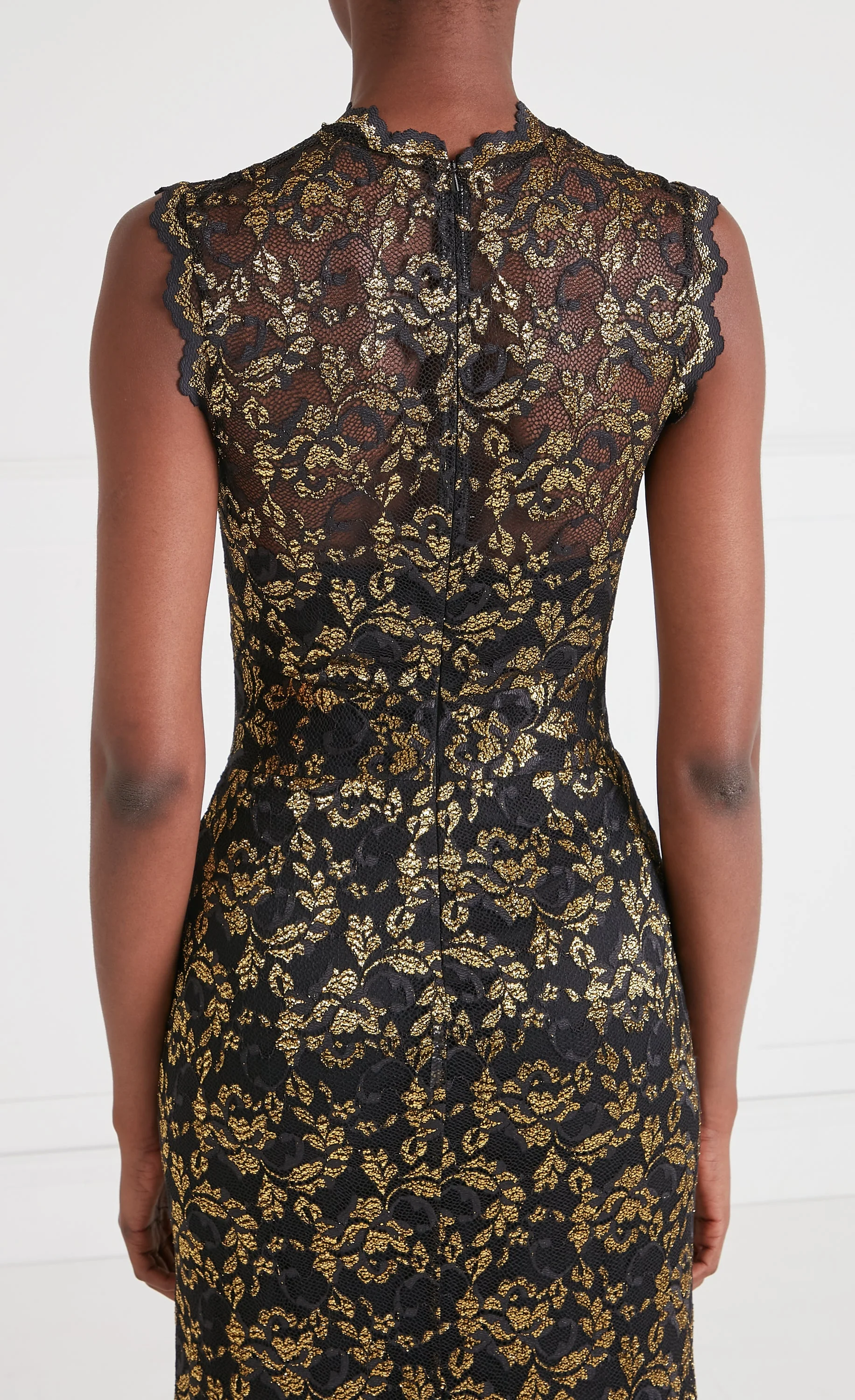 Orris Sleeveless Gown - Gold & Black - Image 5