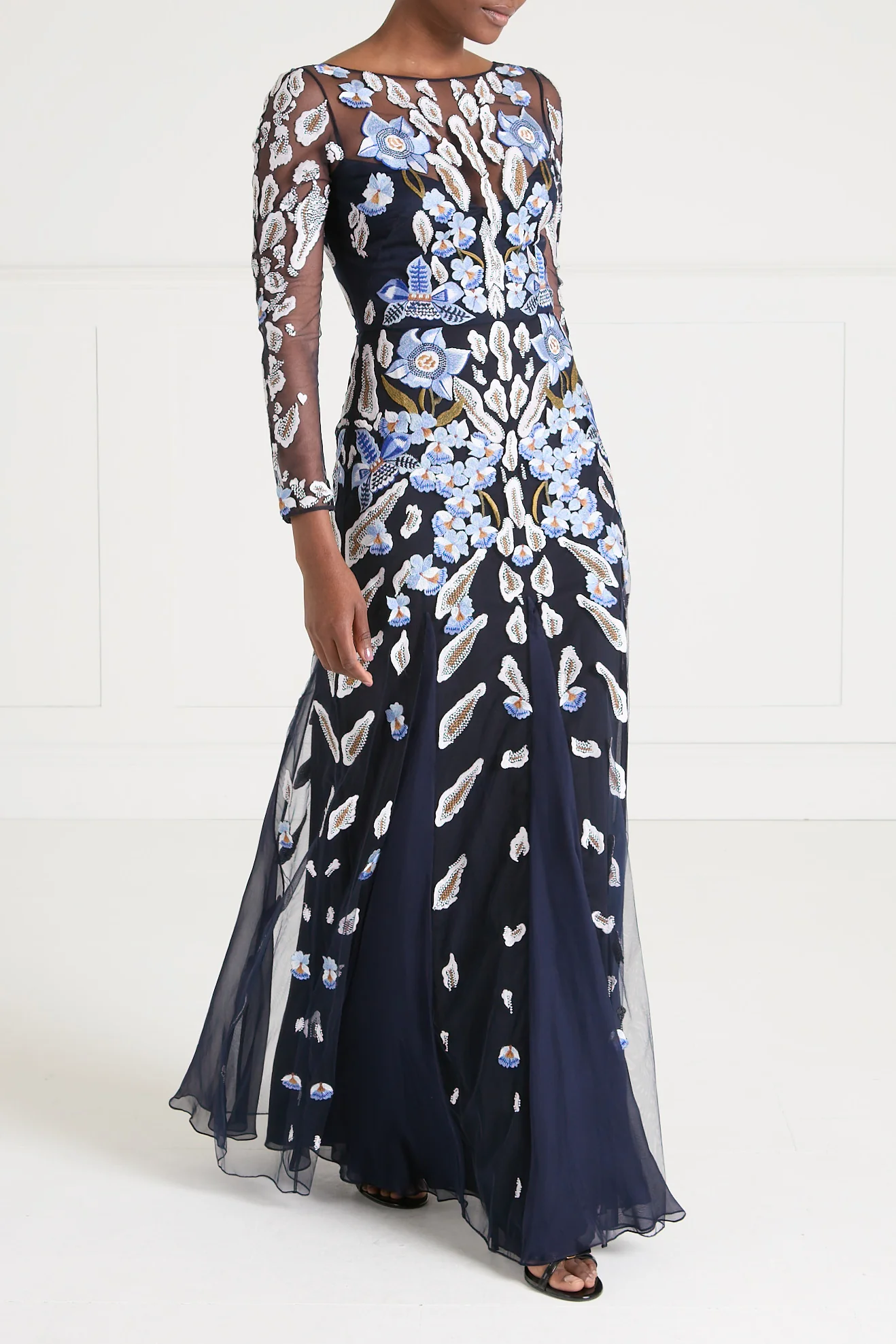 Pardus Sleeved Gown - Midnight - Image 4