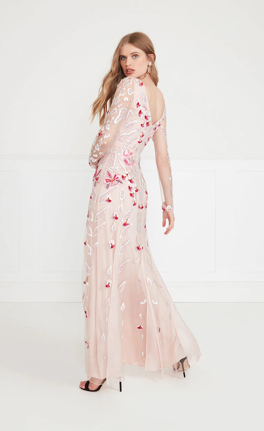 Pardus Sleeved Gown - Rosewater - Image 4
