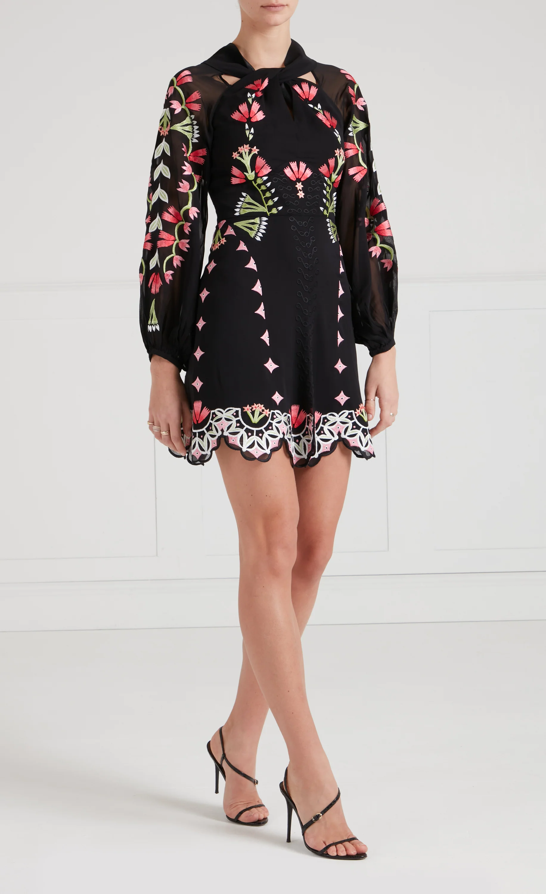 Rosalba Mini Dress - Black - Image 3