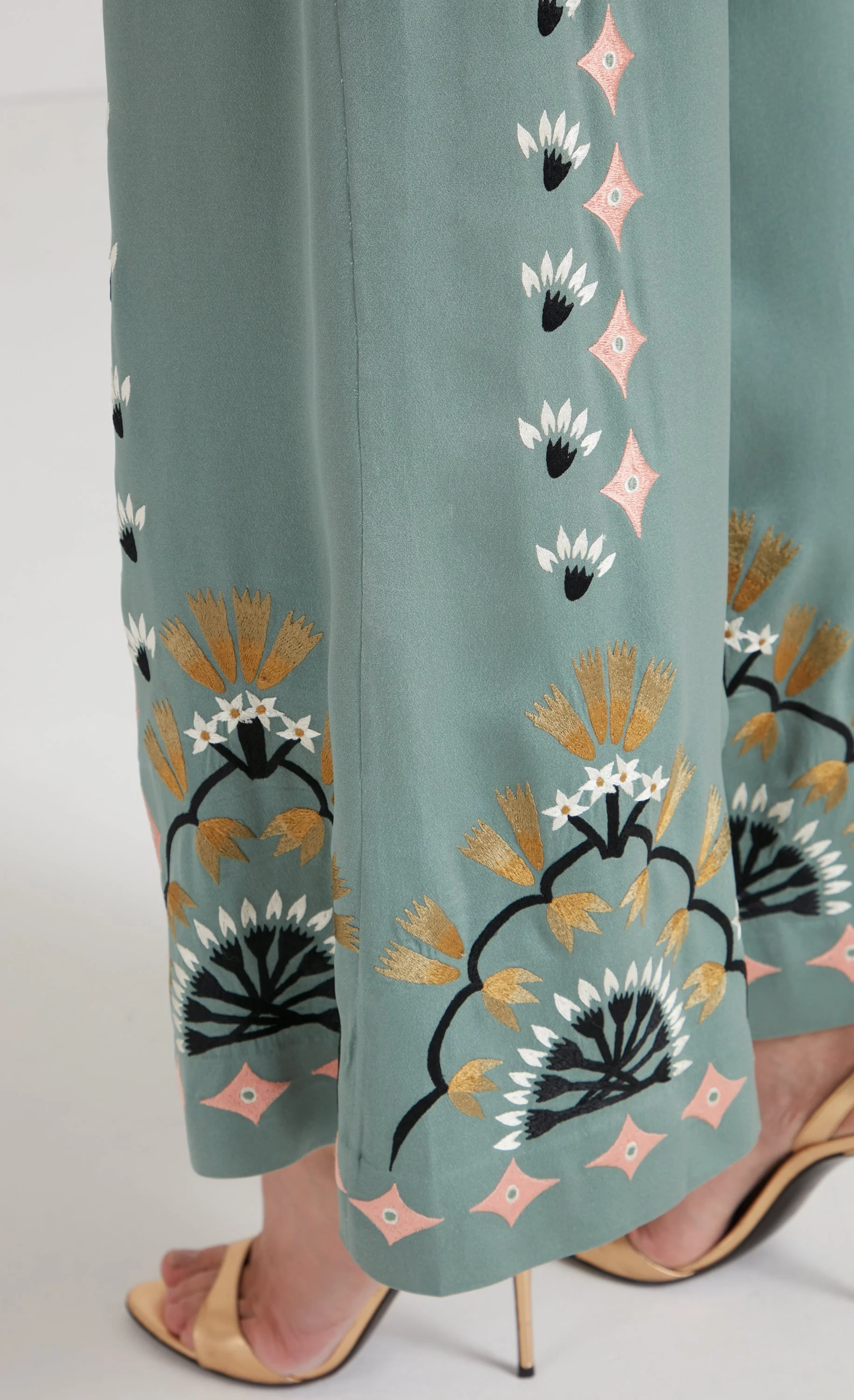 Rosalba Trousers - Jade Green - Image 6