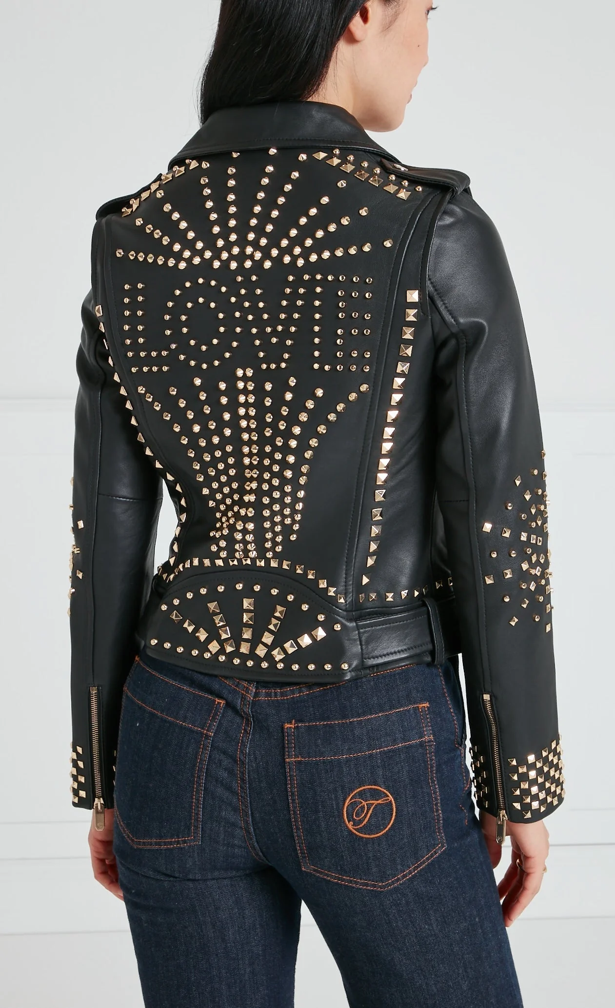 Samara Leather Jacket - Black - Image 5