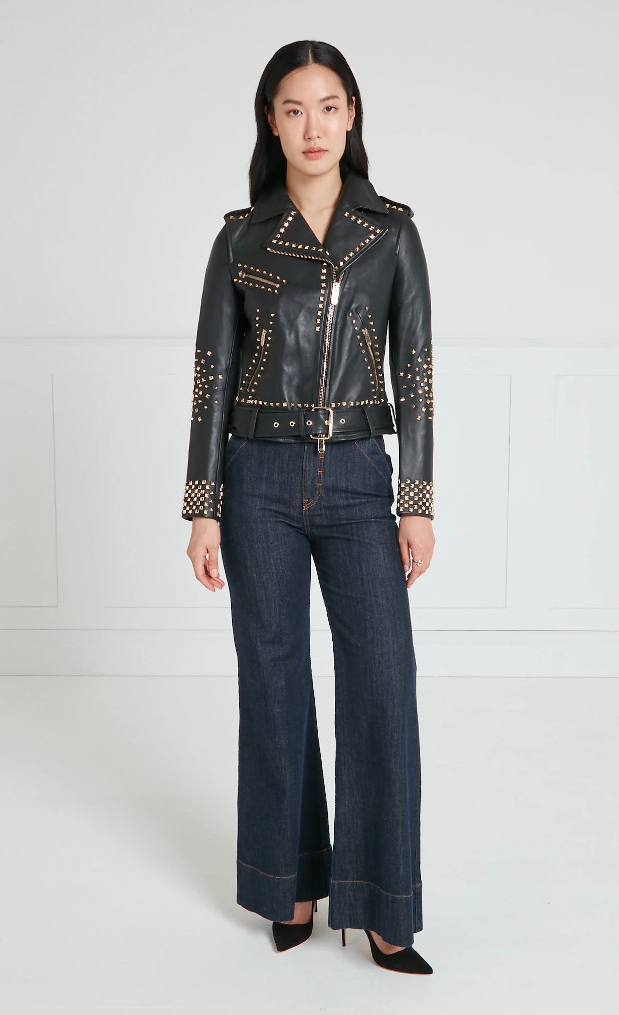 Samara Leather Jacket - Black - Image 8