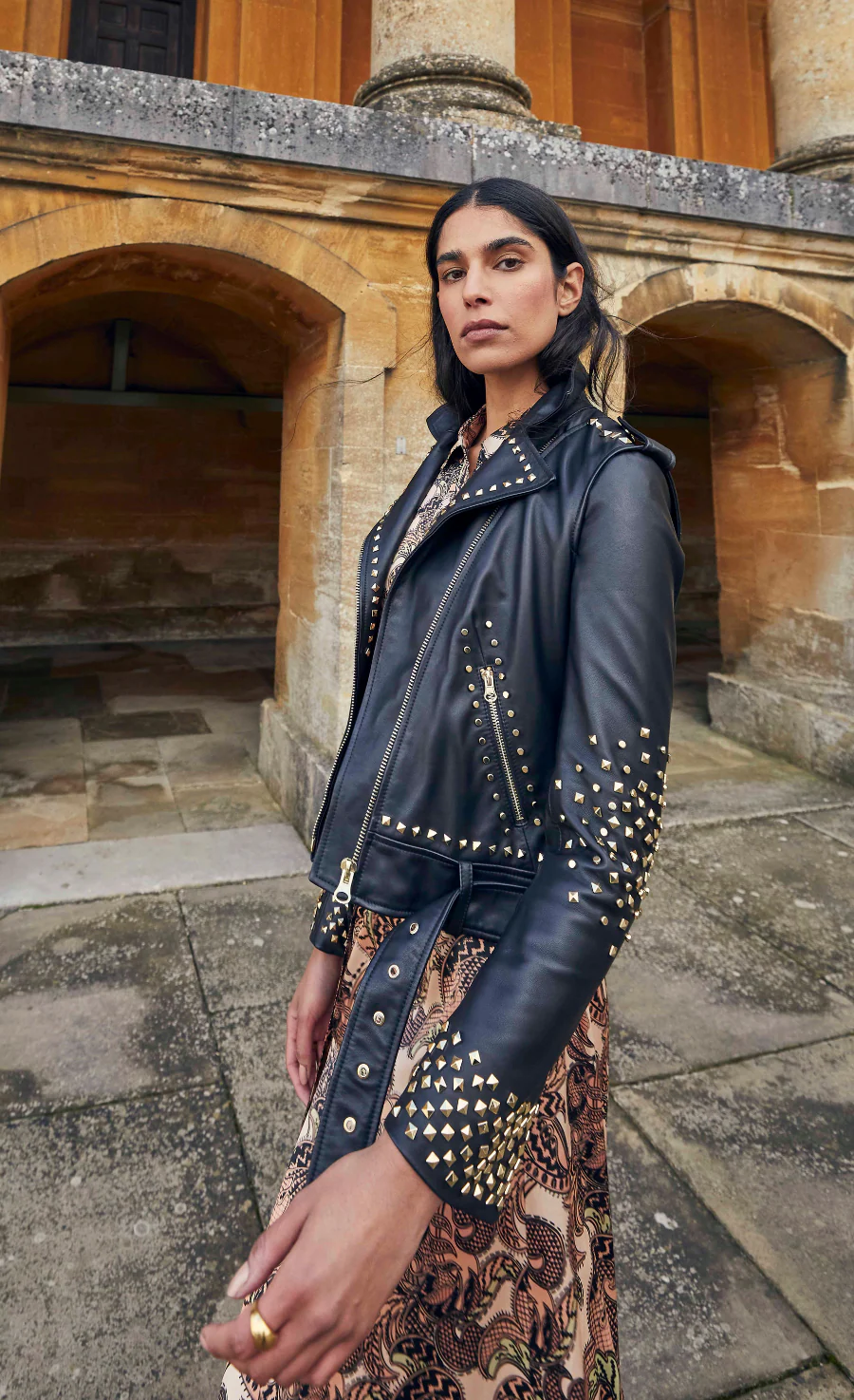 Samara Leather Jacket - Black - Image 9