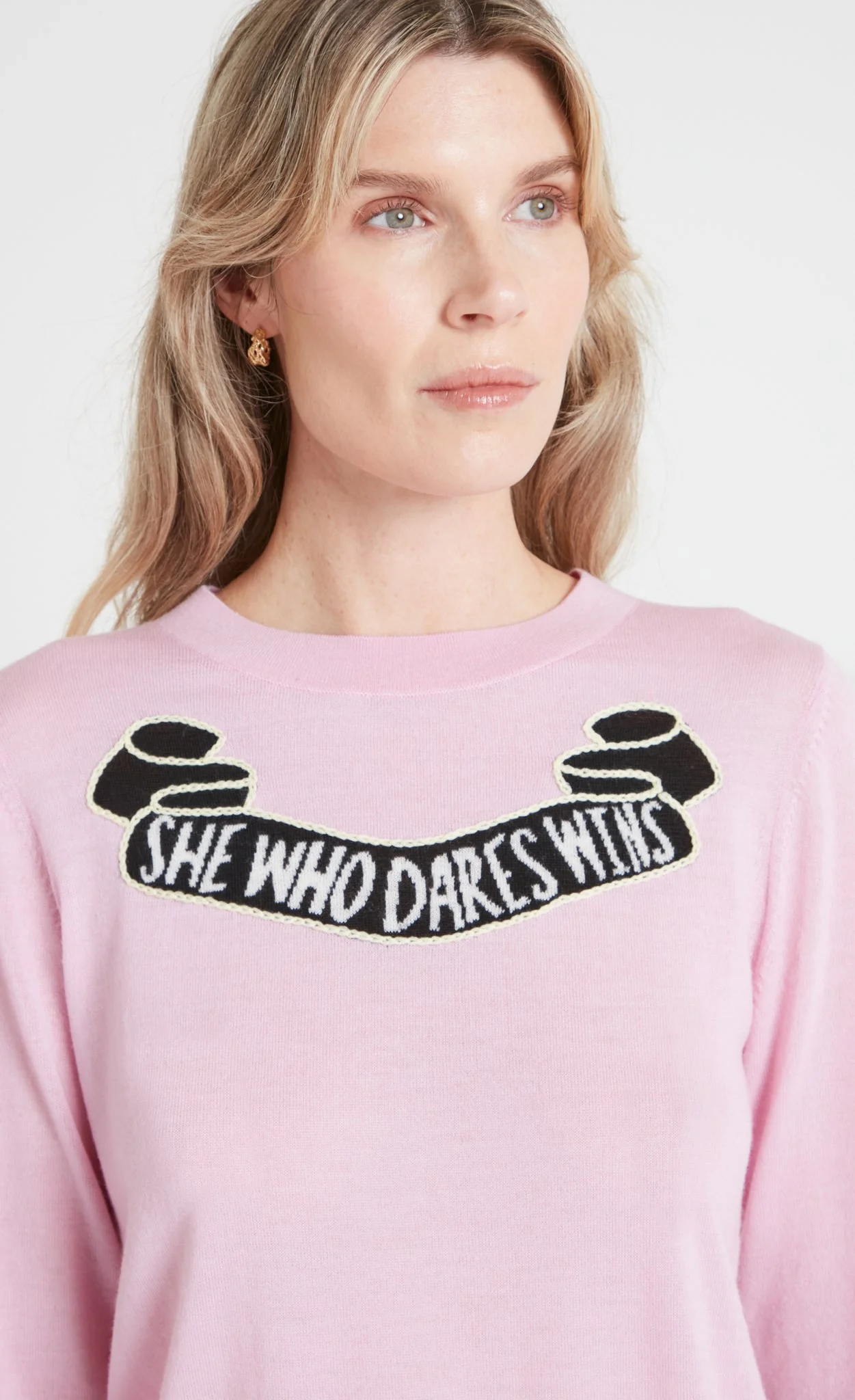 She Who Dares Jumper - Pink - Image 4