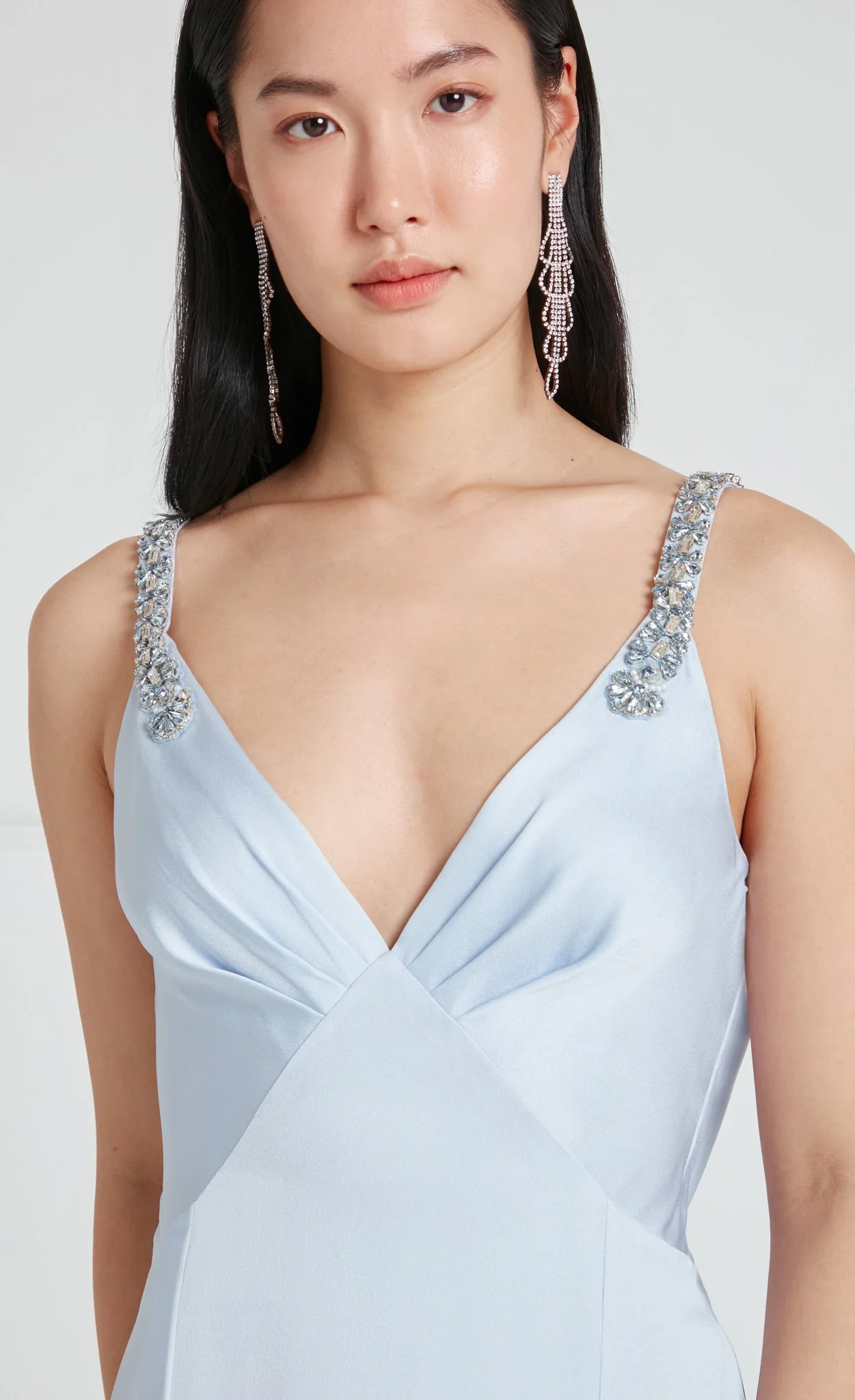 Sofia Strappy Dress - Powder Blue - Image 5