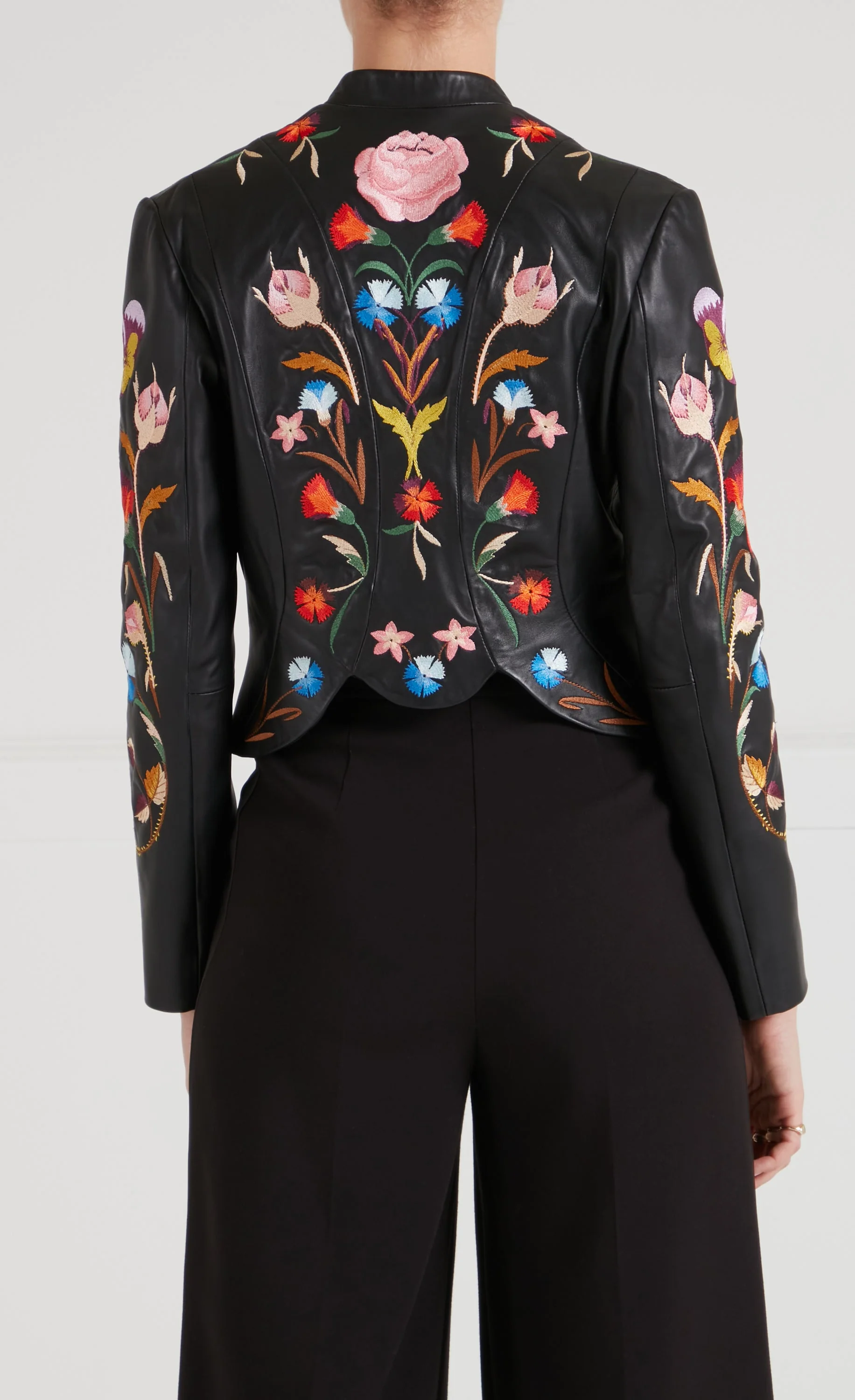 Toledo Fitted Leather Jacket - Black - Image 6