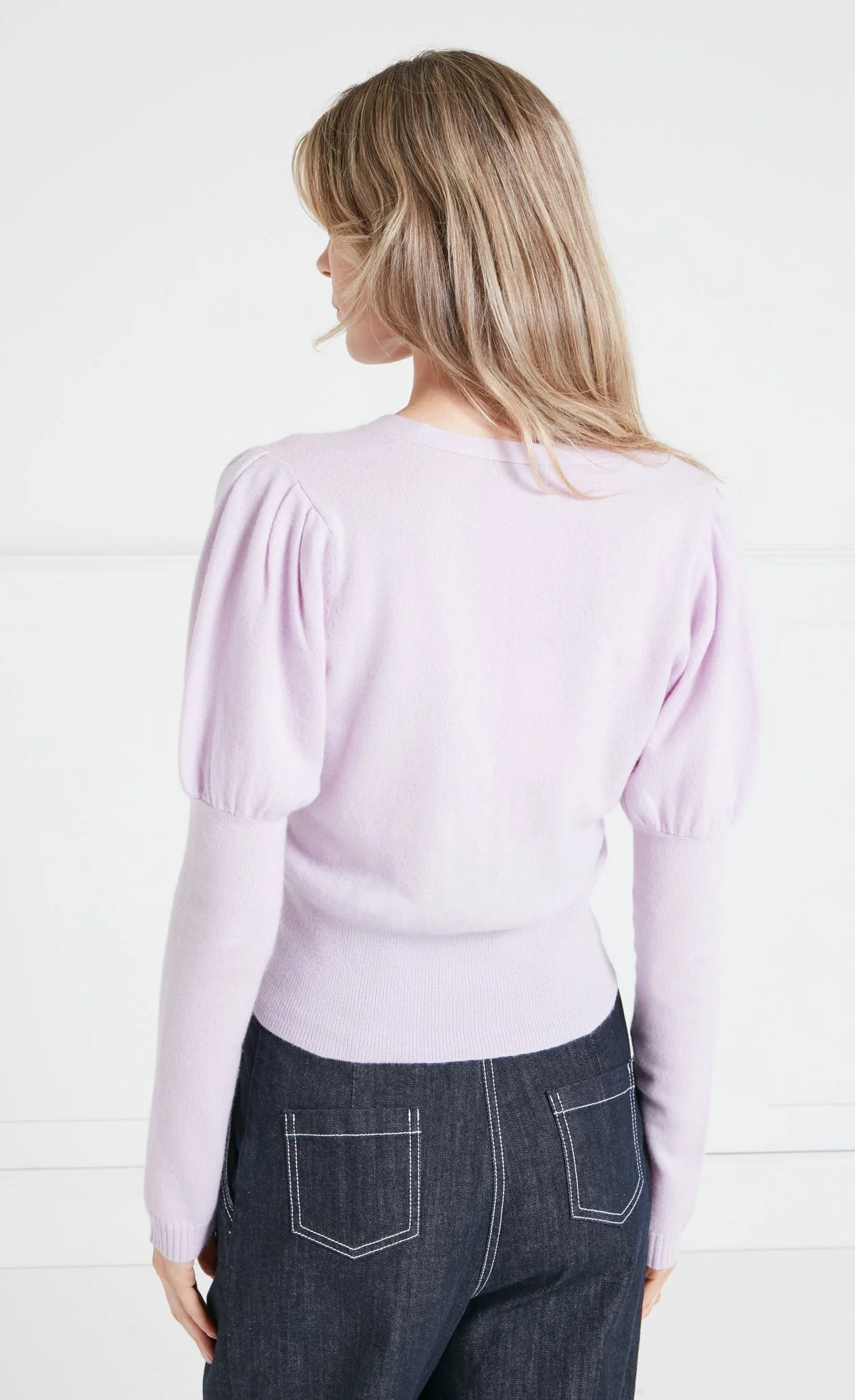 Tonal T-Logo Cardigan - Pink - Image 3