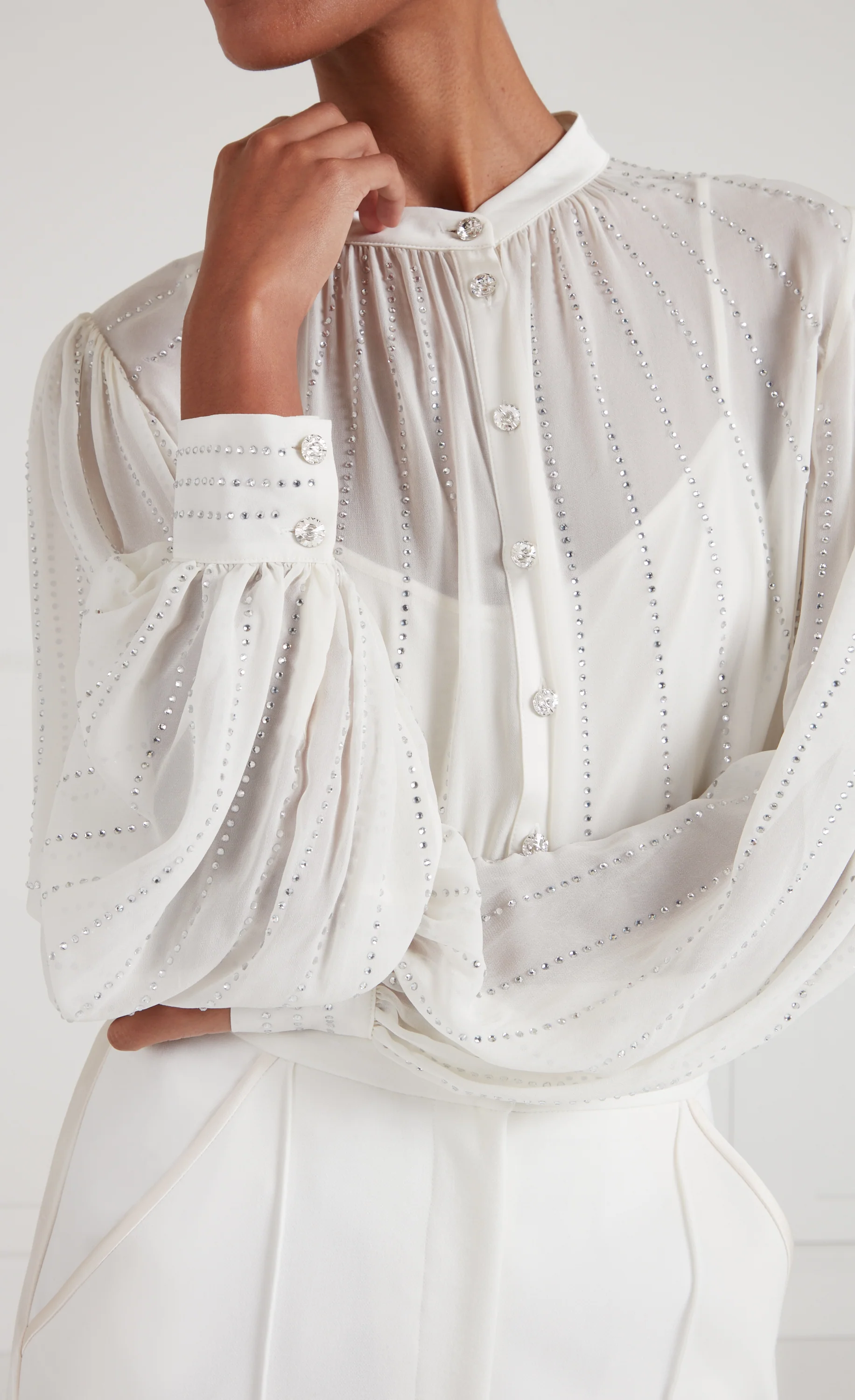 Villanelle Shirt - Ivory - Image 5