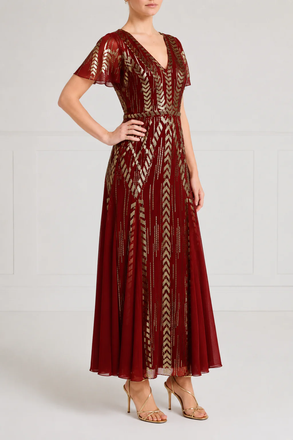 Viola Gown - Claret - Image 3