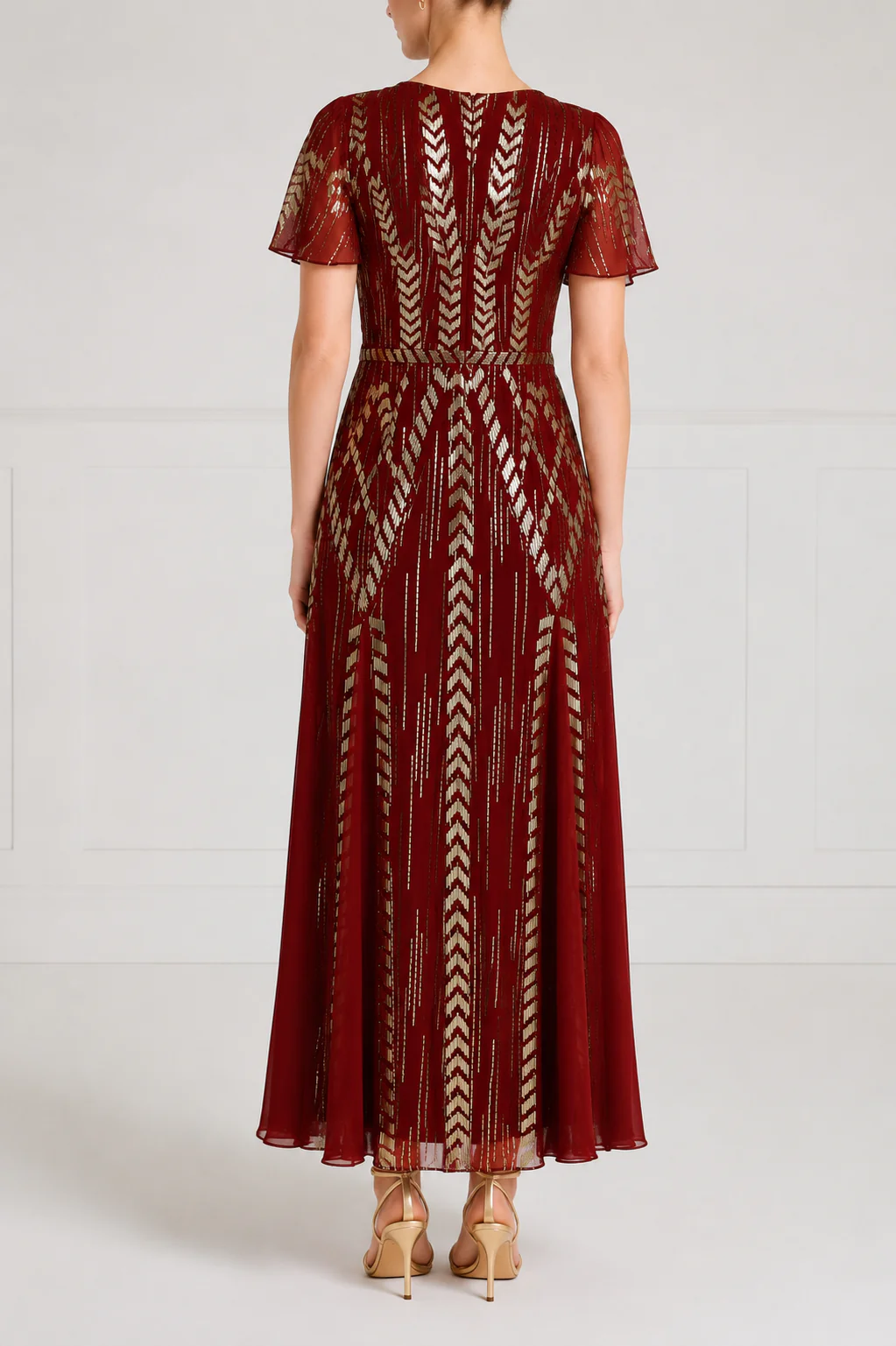 Viola Gown - Claret - Image 4