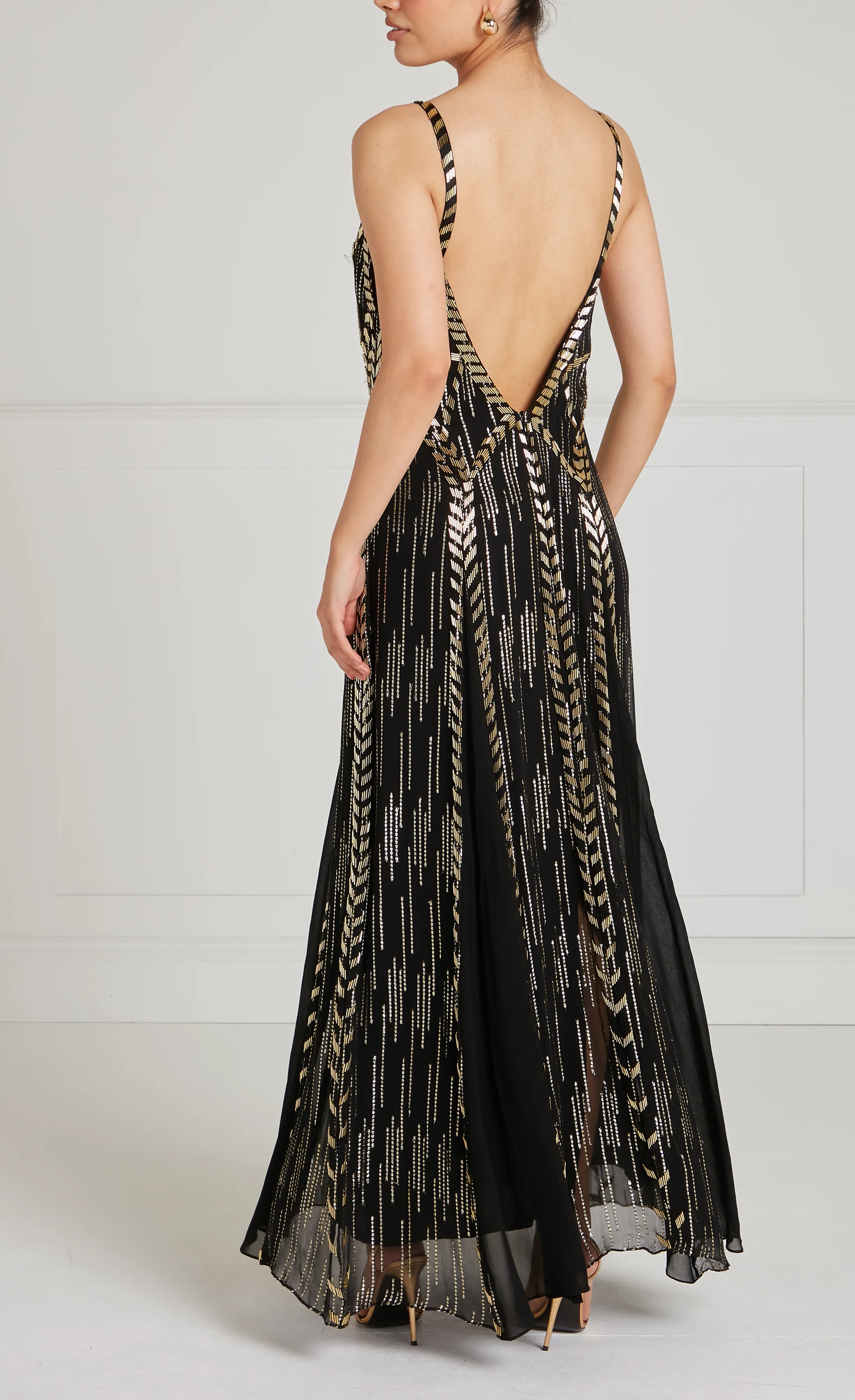 Viola Strappy Dress - Black - Image 6