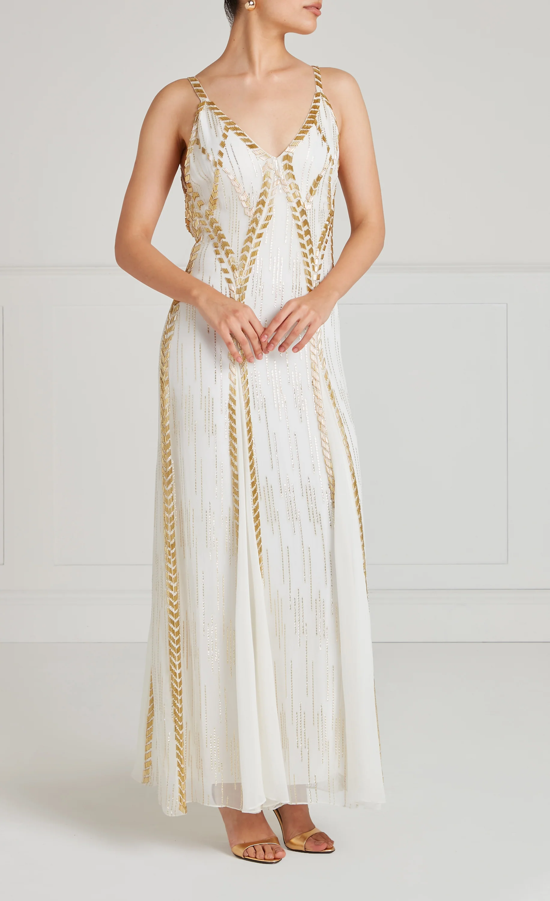 Viola Strappy Dress - Ivory - Image 3