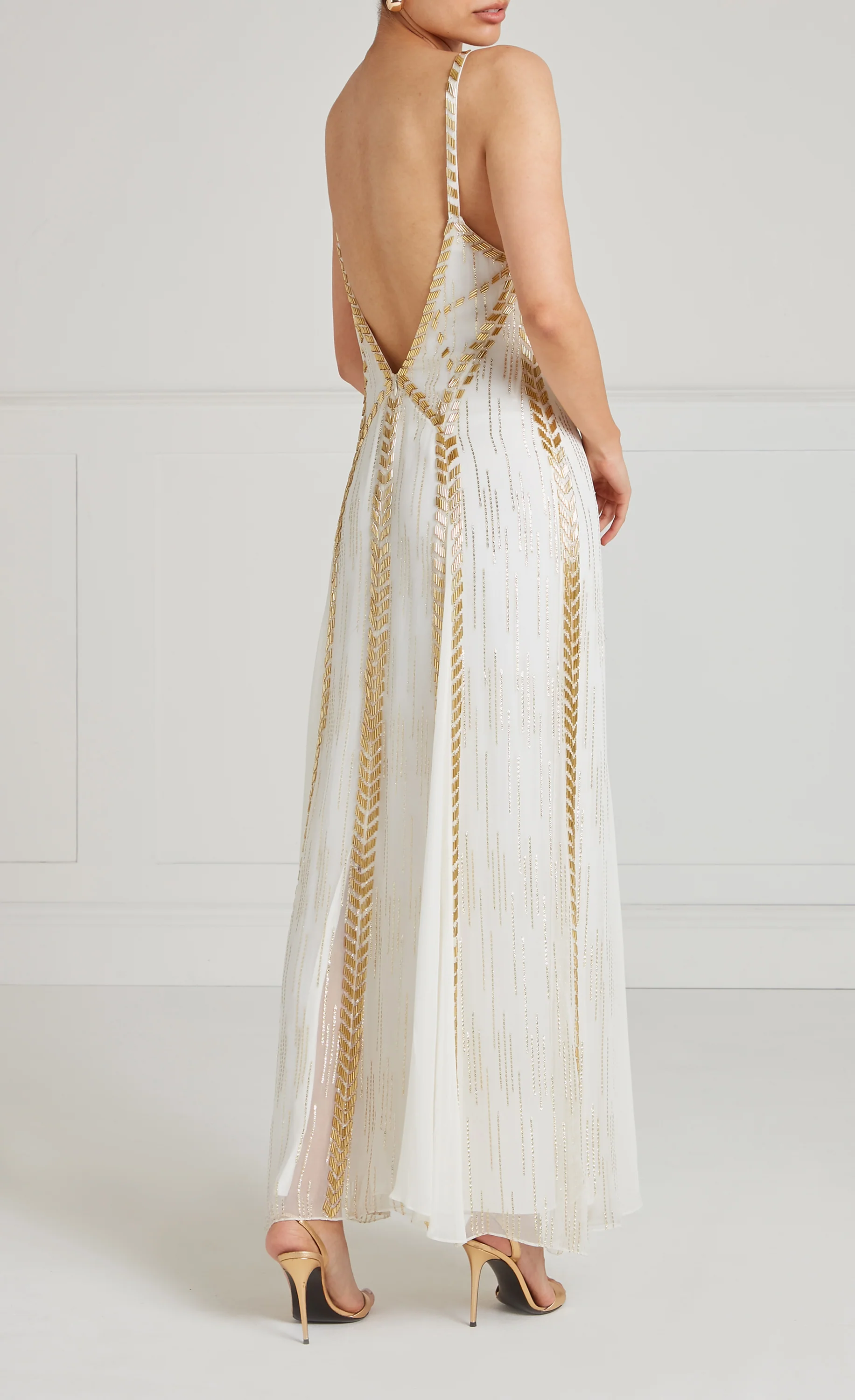 Viola Strappy Dress - Ivory - Image 4