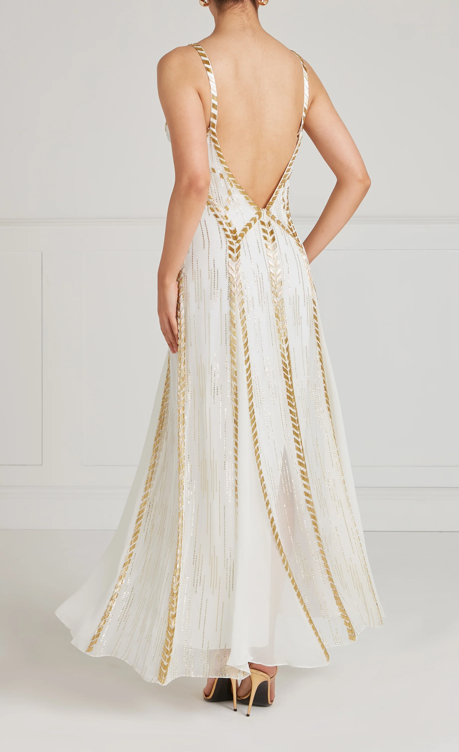 Viola Strappy Dress - Ivory - Image 5